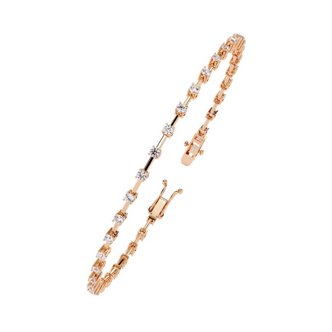 Fabulous  Bracelet With 18k Gold  Lab Grown Diamond.