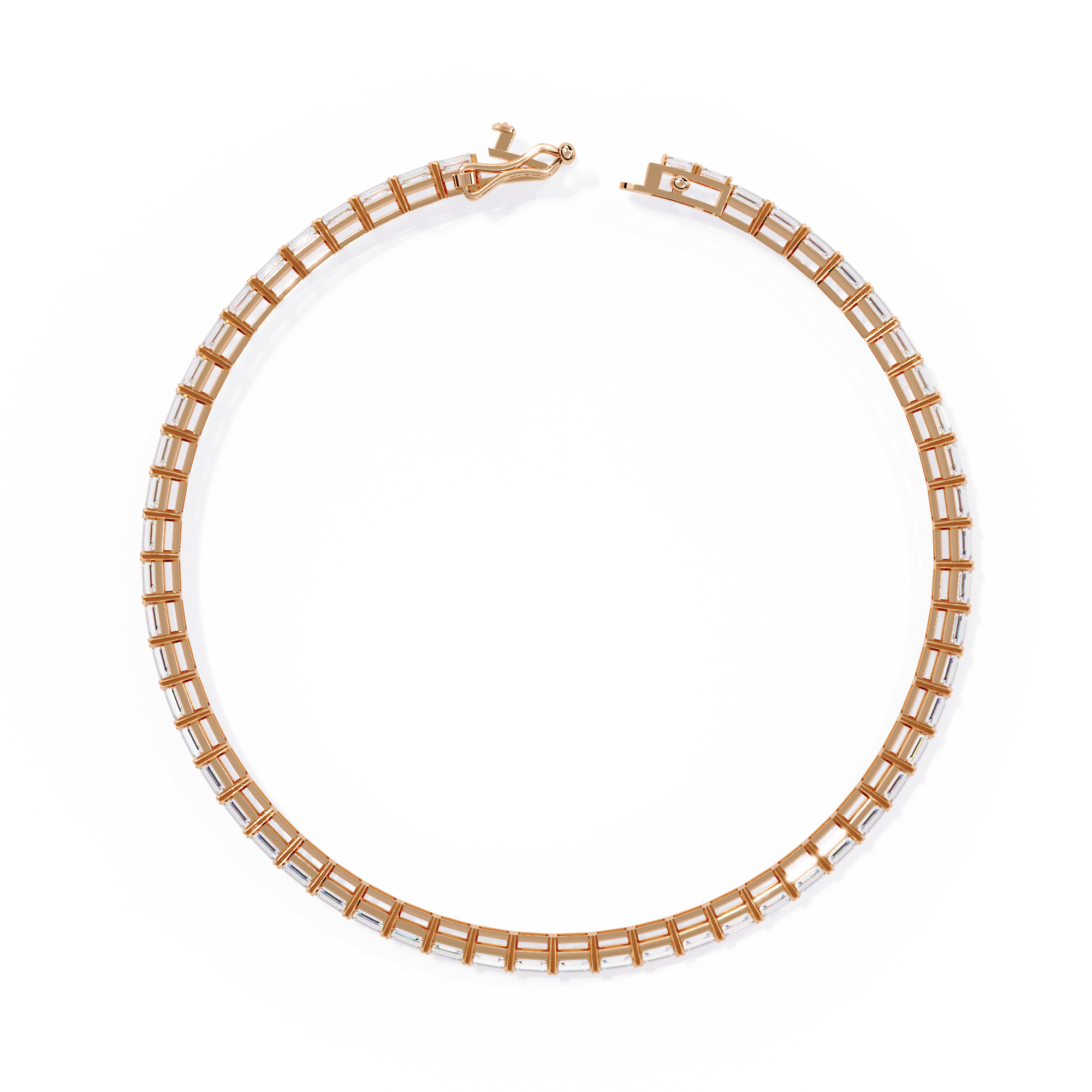 Fabulous  Bracelet With 18k Gold  Lab Grown Diamond.