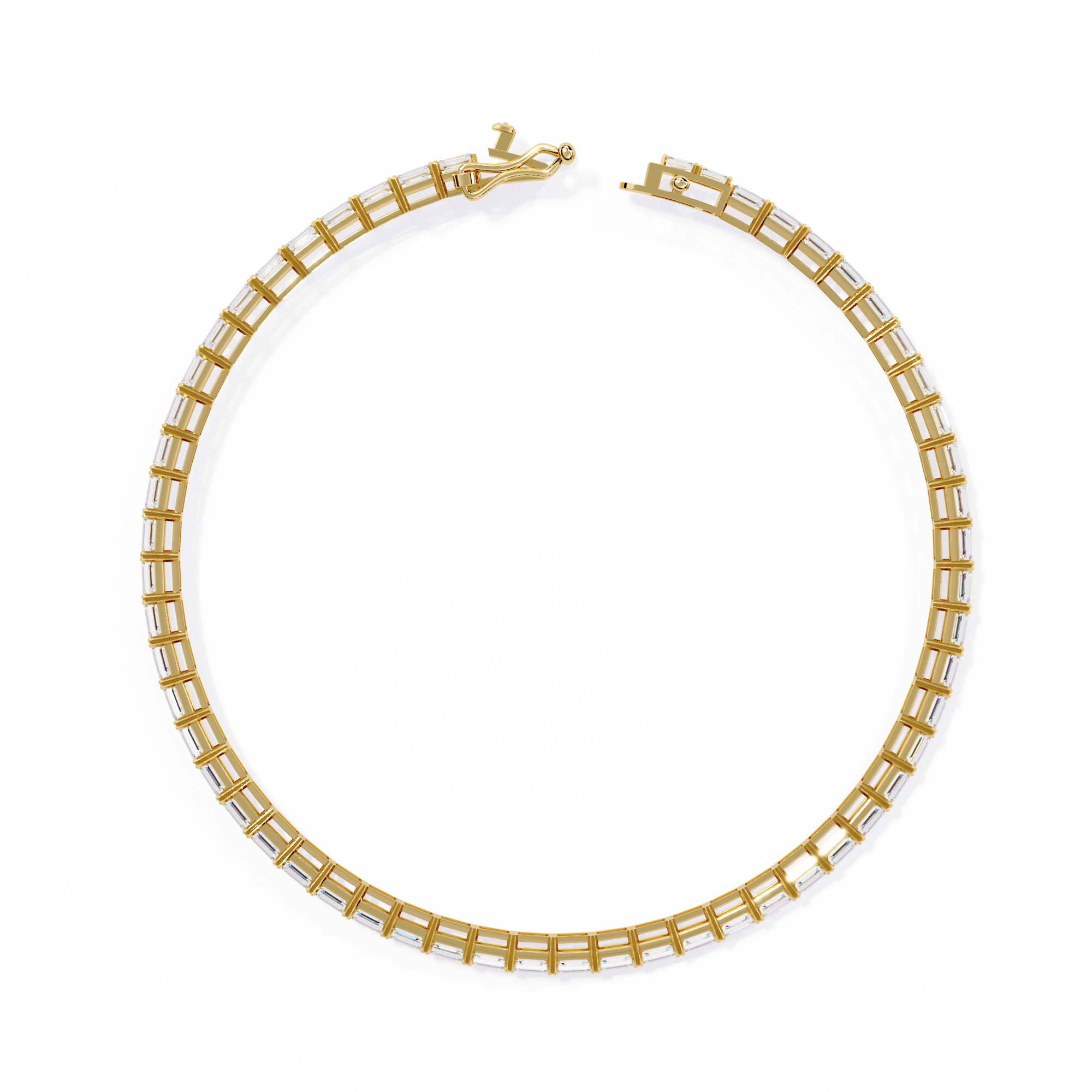 Fabulous  Bracelet With 18k Gold  Lab Grown Diamond.