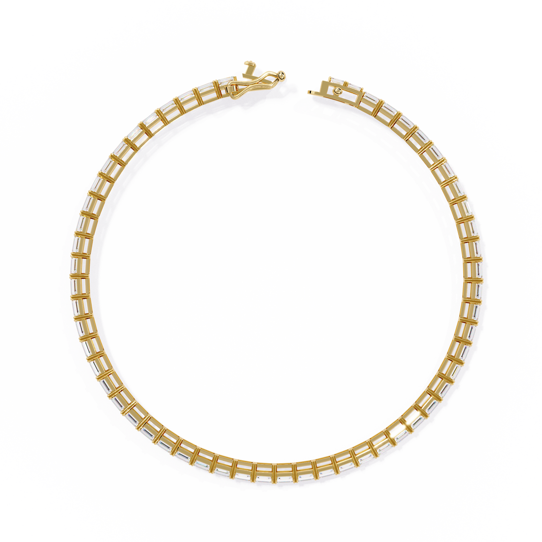 Fabulous  Bracelet With 18k Gold  Lab Grown Diamond.