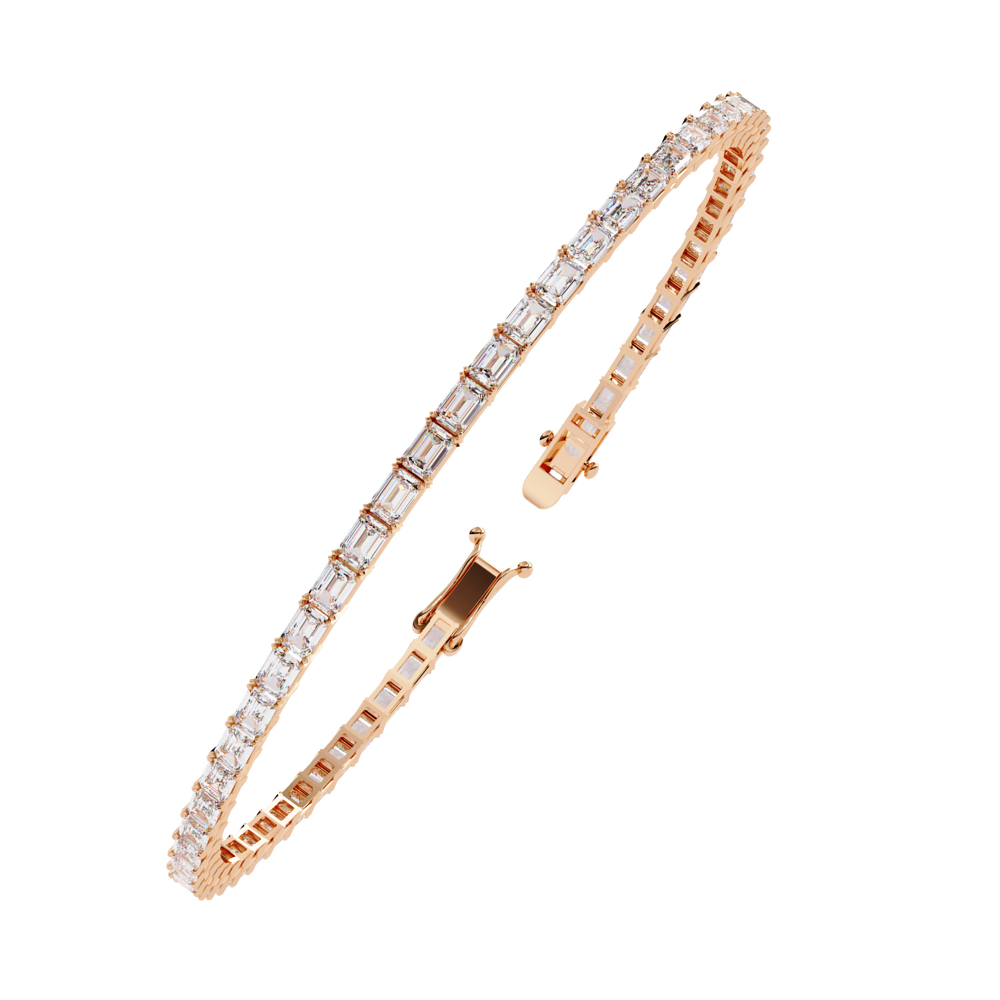 Fabulous  Bracelet With 18k Gold  Lab Grown Diamond.