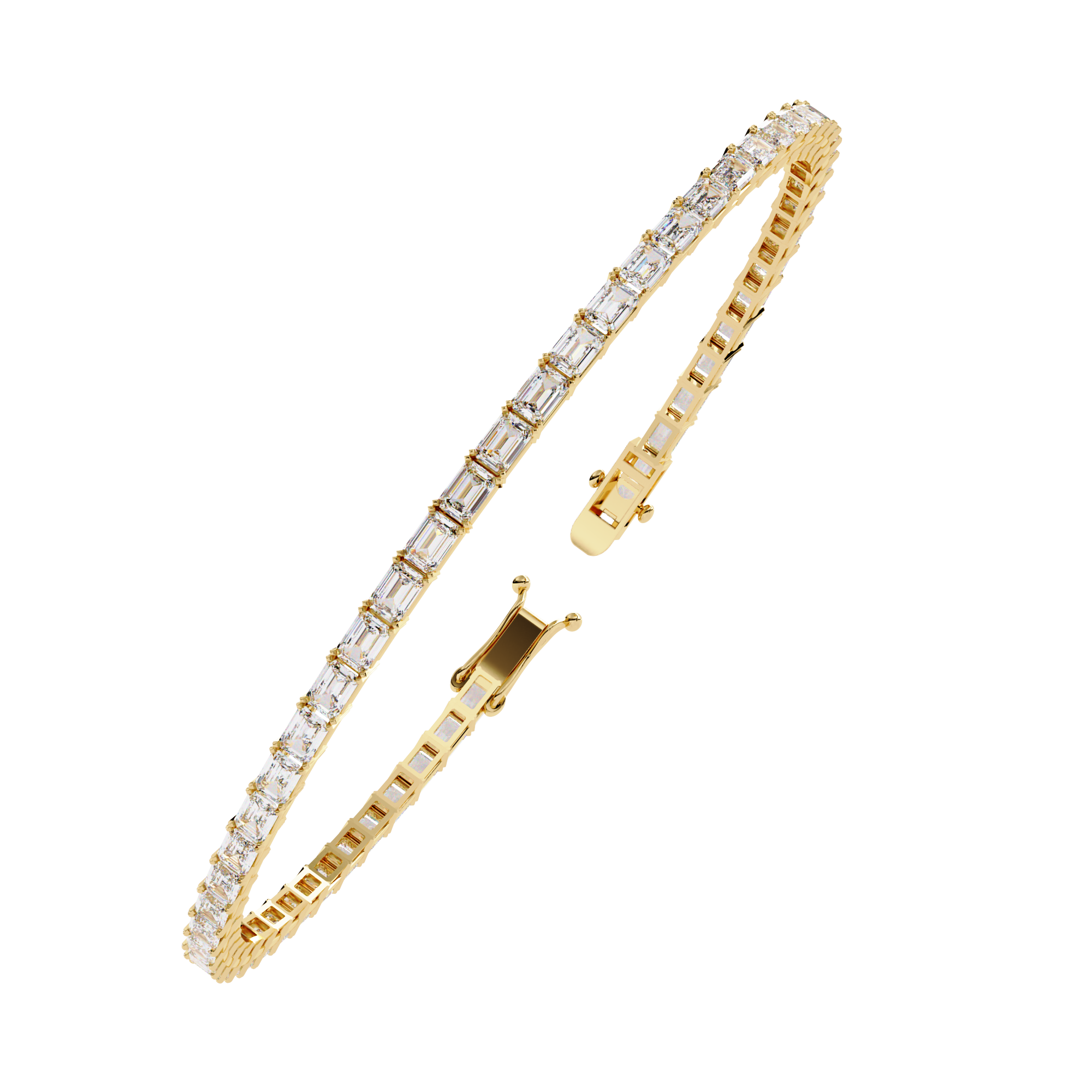 Fabulous  Bracelet With 18k Gold  Lab Grown Diamond.