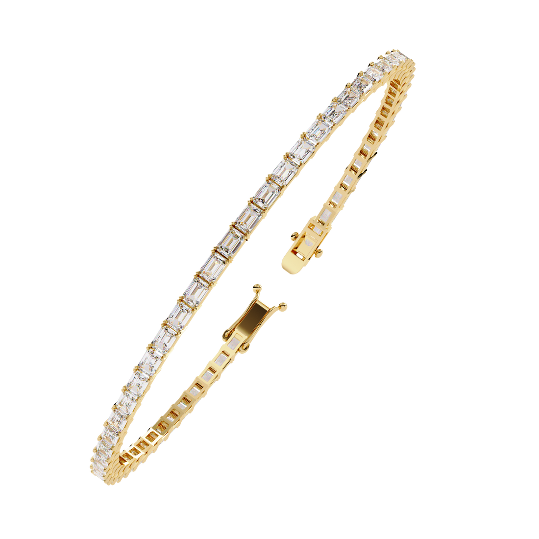 Fabulous  Bracelet With 18k Gold  Lab Grown Diamond.