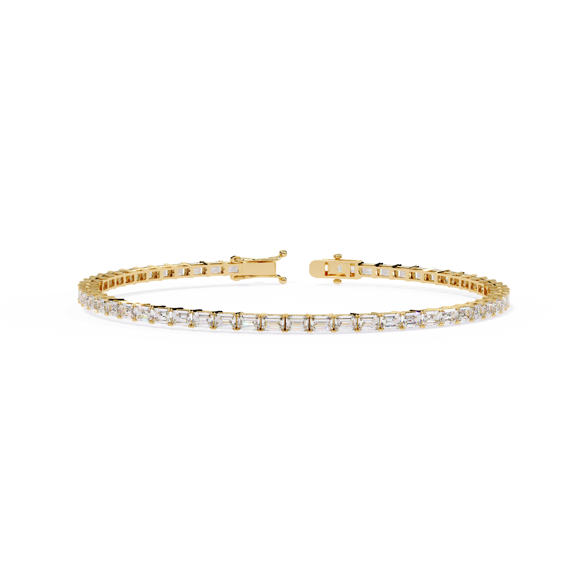 Fabulous  Bracelet With 18k Gold  Lab Grown Diamond.