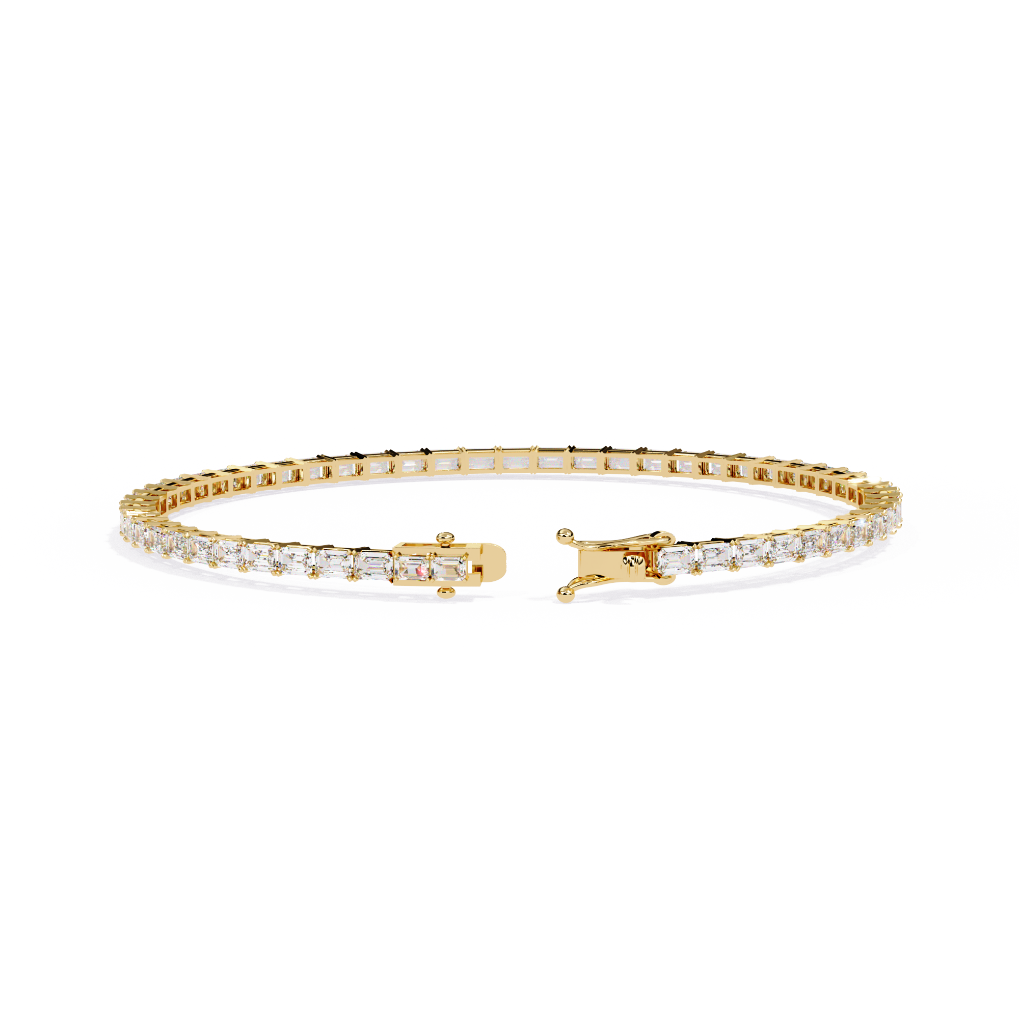 Fabulous  Bracelet With 18k Gold  Lab Grown Diamond.