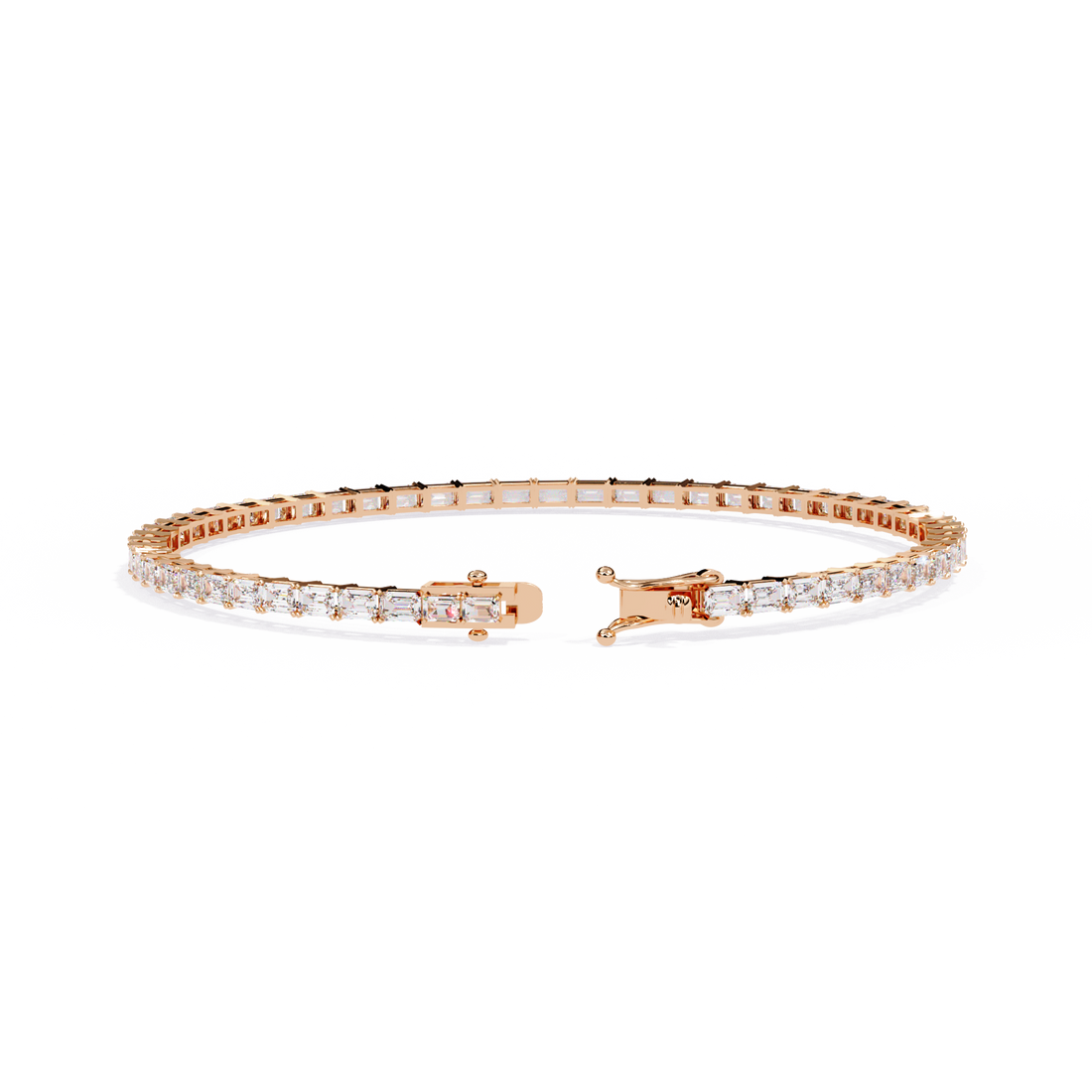 Fabulous  Bracelet With 18k Gold  Lab Grown Diamond.