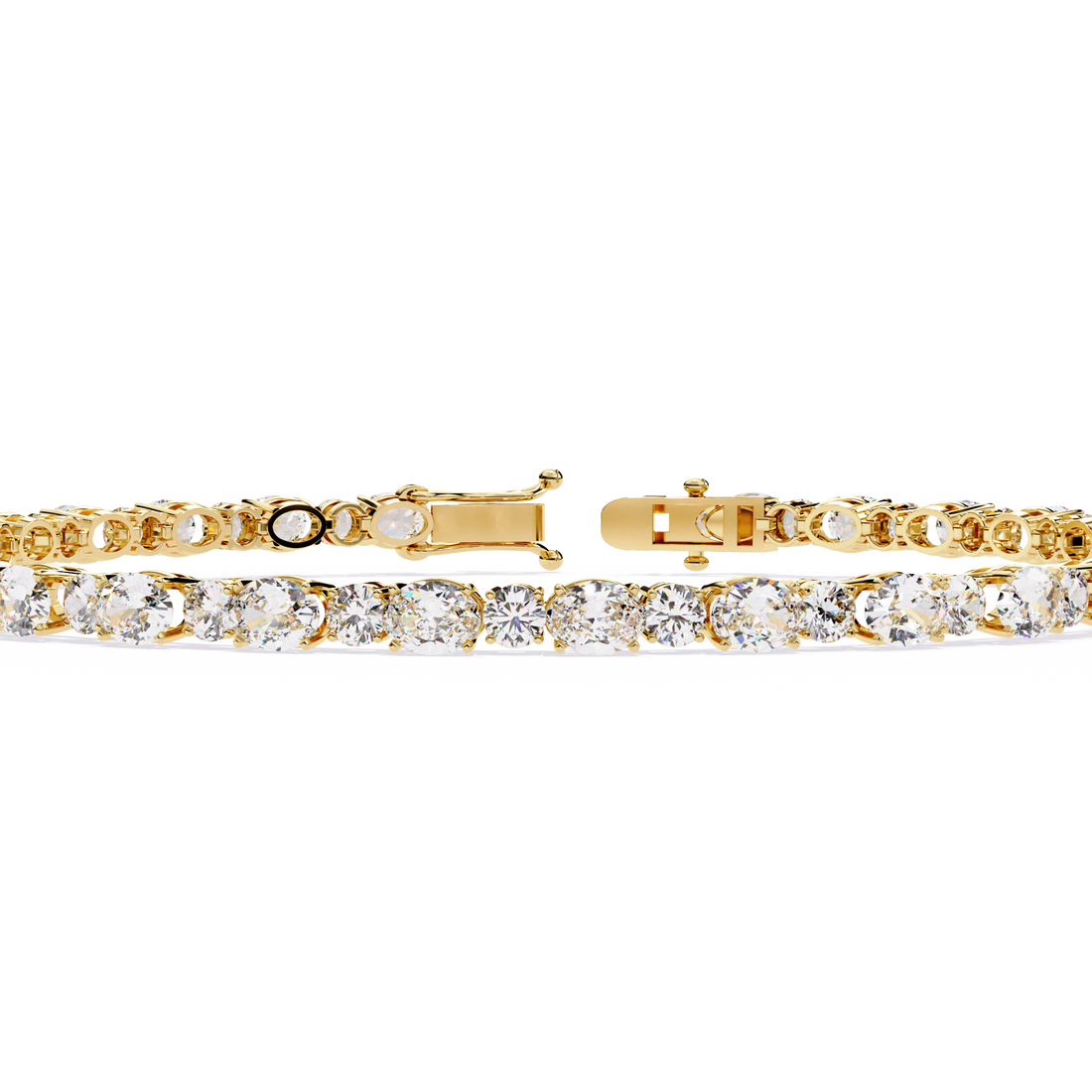 Fabulous  Bracelet With 18k Gold  Lab Grown Diamond.