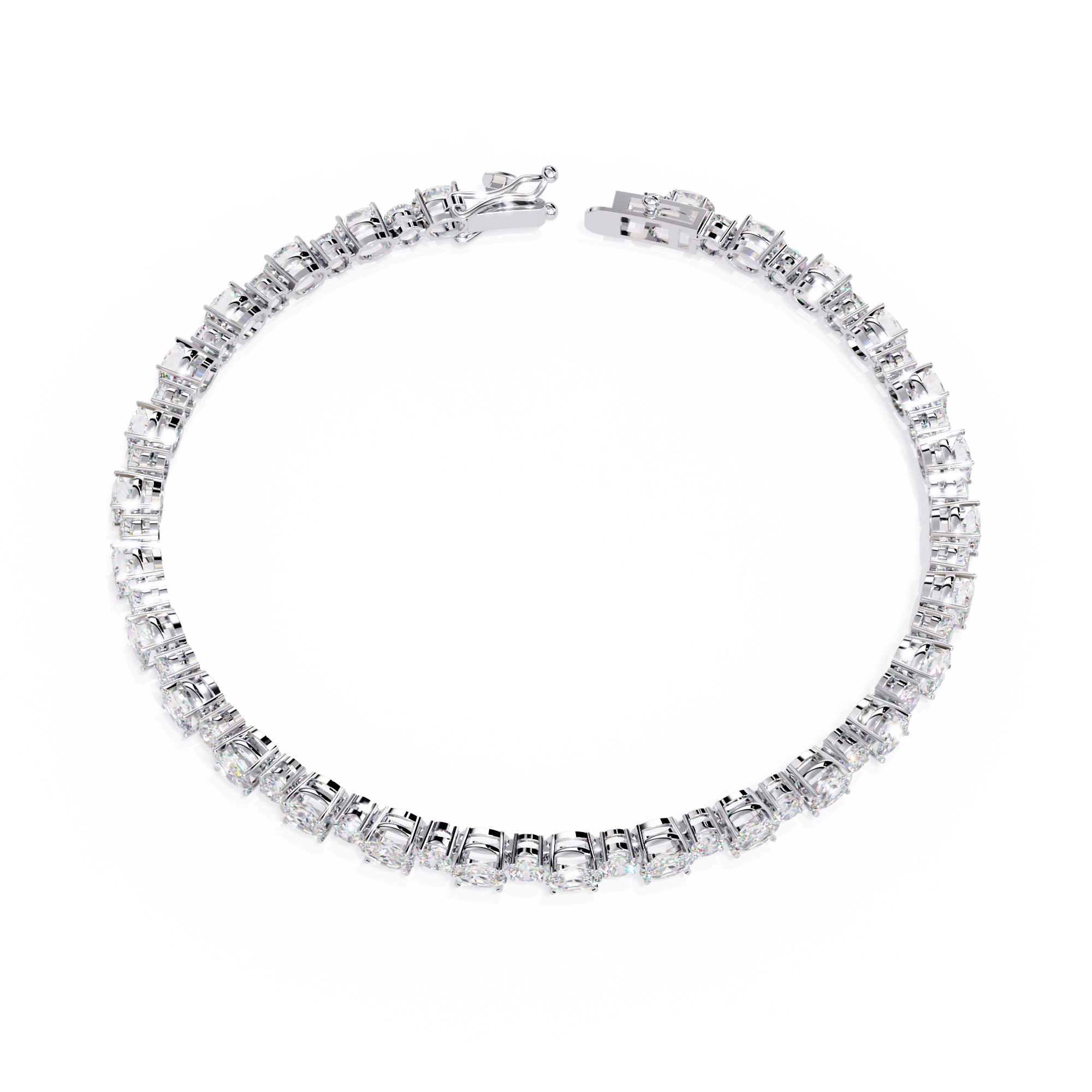 Fabulous  Bracelet With 18k Gold  Lab Grown Diamond.