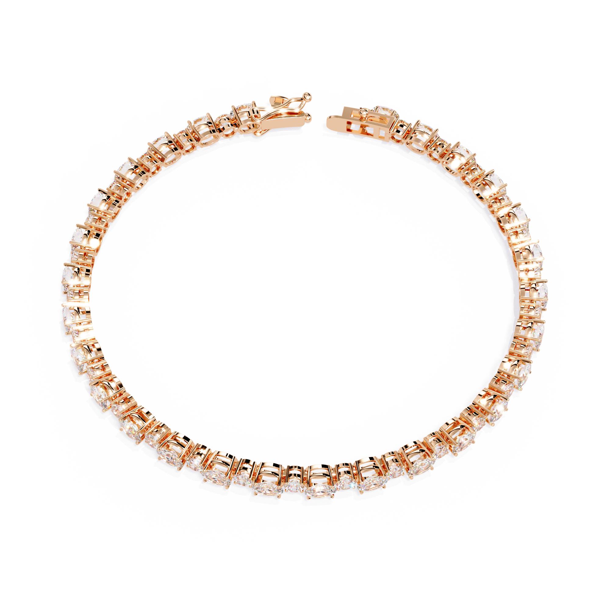 Fabulous  Bracelet With 18k Gold  Lab Grown Diamond.