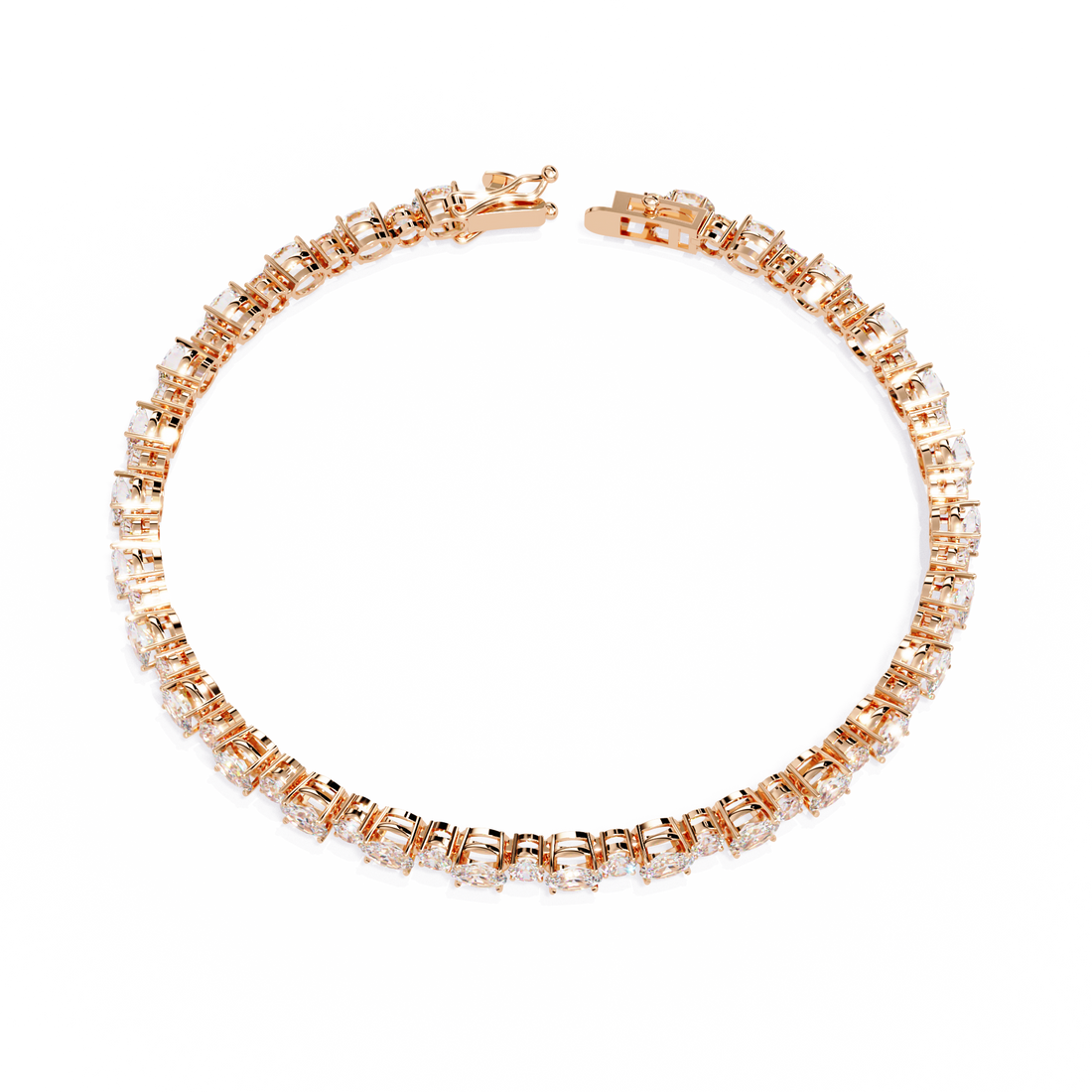 Fabulous  Bracelet With 18k Gold  Lab Grown Diamond.