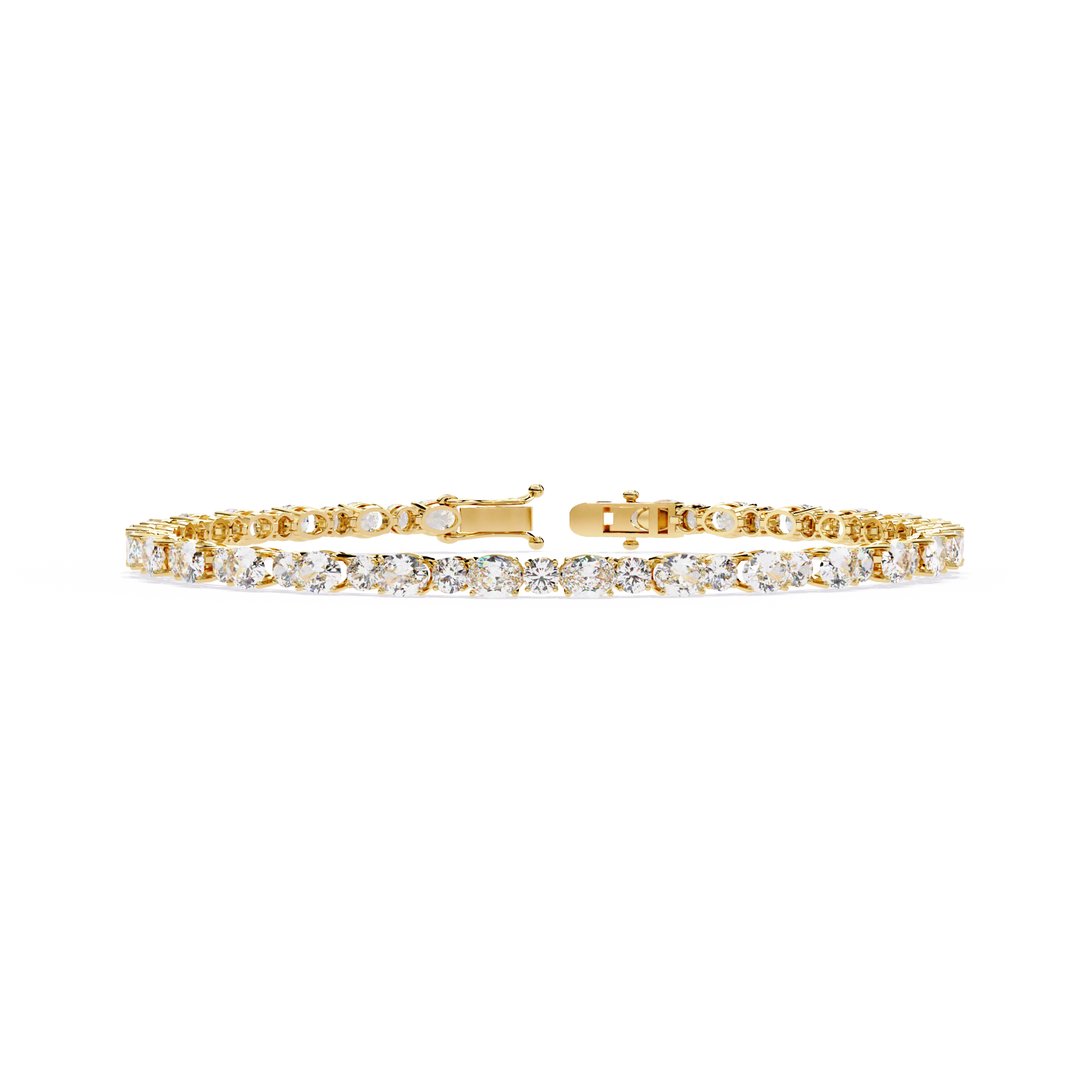 Fabulous  Bracelet With 18k Gold  Lab Grown Diamond.