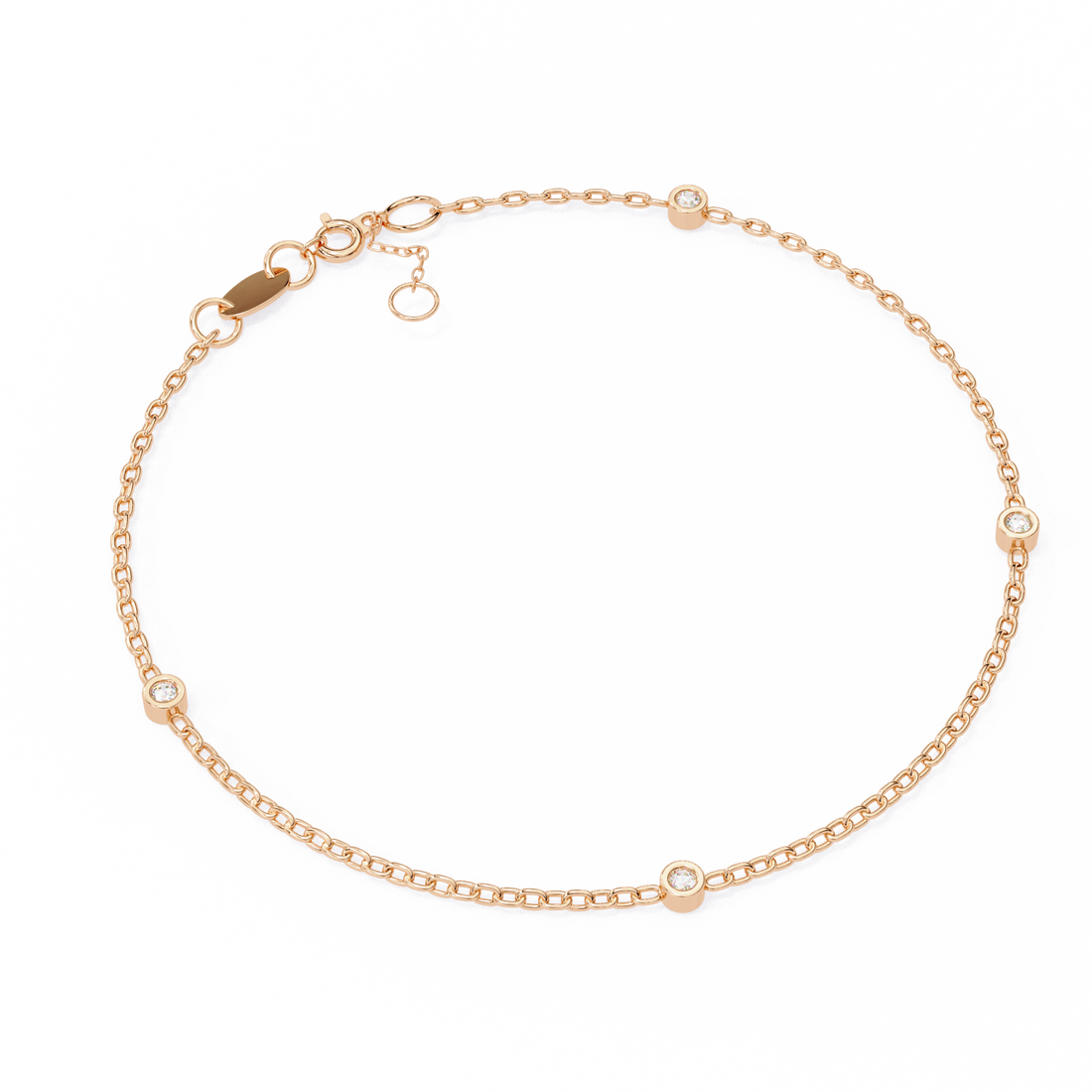 Fabulous  Bracelet With 18k Gold  Lab Grown Diamond.