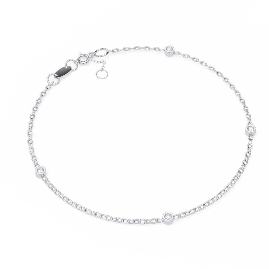 Fabulous  Bracelet With 18k Gold  Lab Grown Diamond.