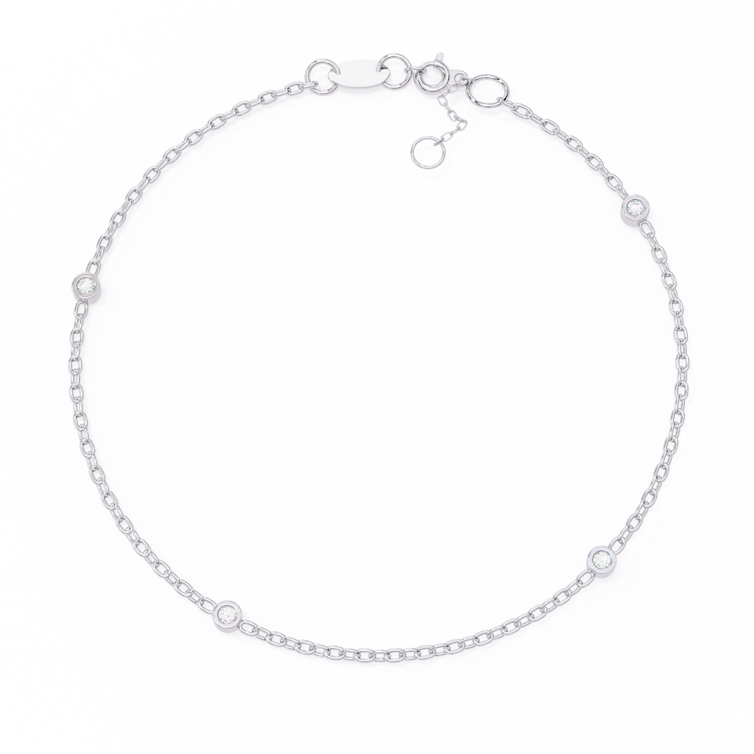 Fabulous  Bracelet With 18k Gold  Lab Grown Diamond.