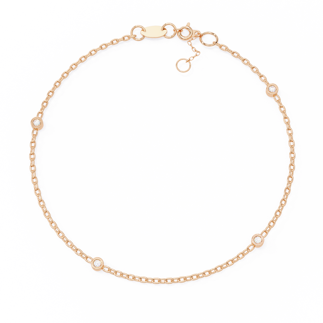 Fabulous  Bracelet With 18k Gold  Lab Grown Diamond.