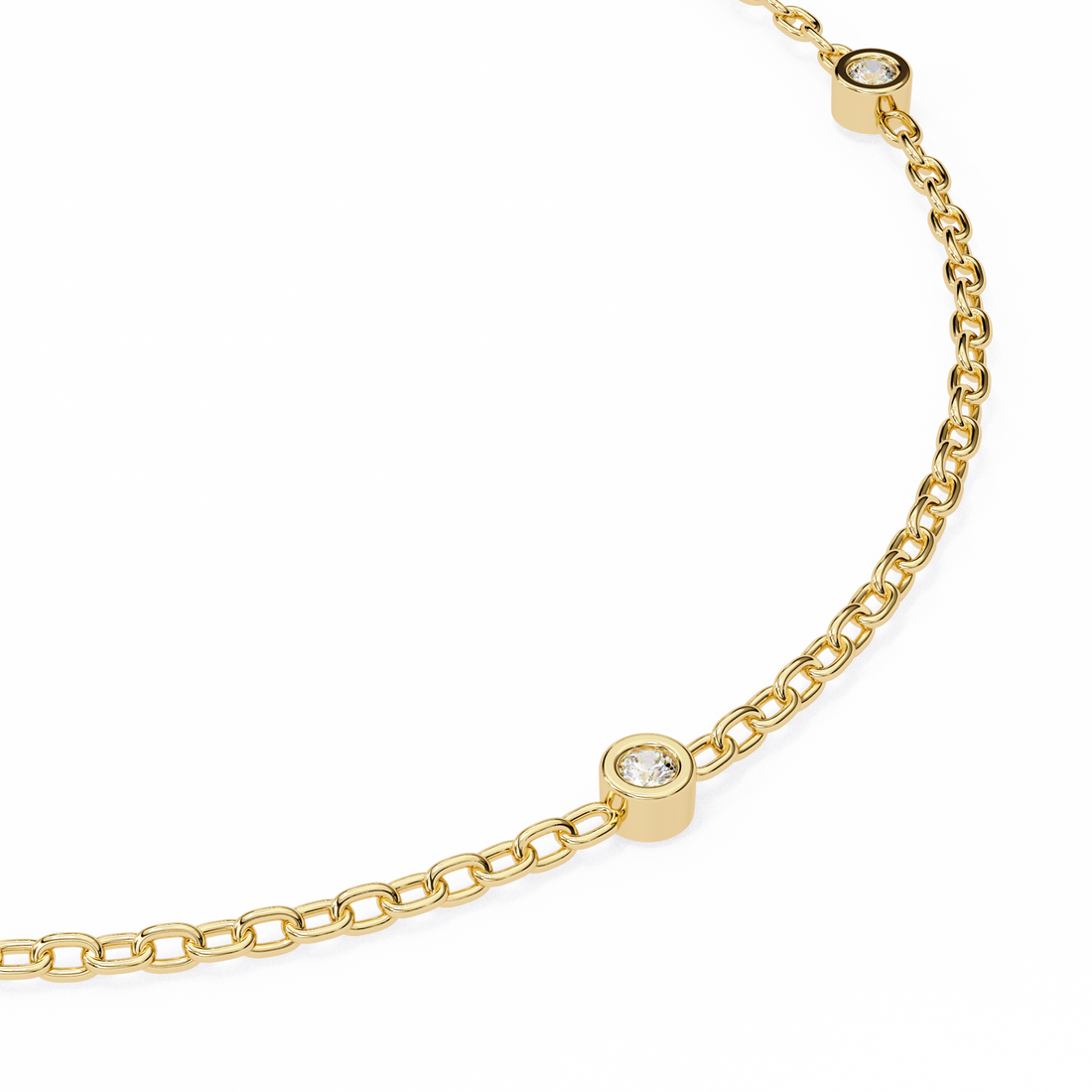 Fabulous  Bracelet With 18k Gold  Lab Grown Diamond.
