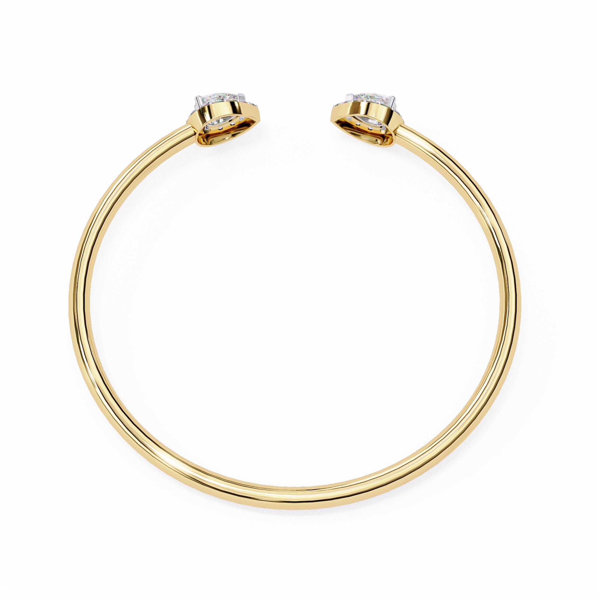 Fabulous  Bracelet With 18k Gold  Lab Grown Diamond.