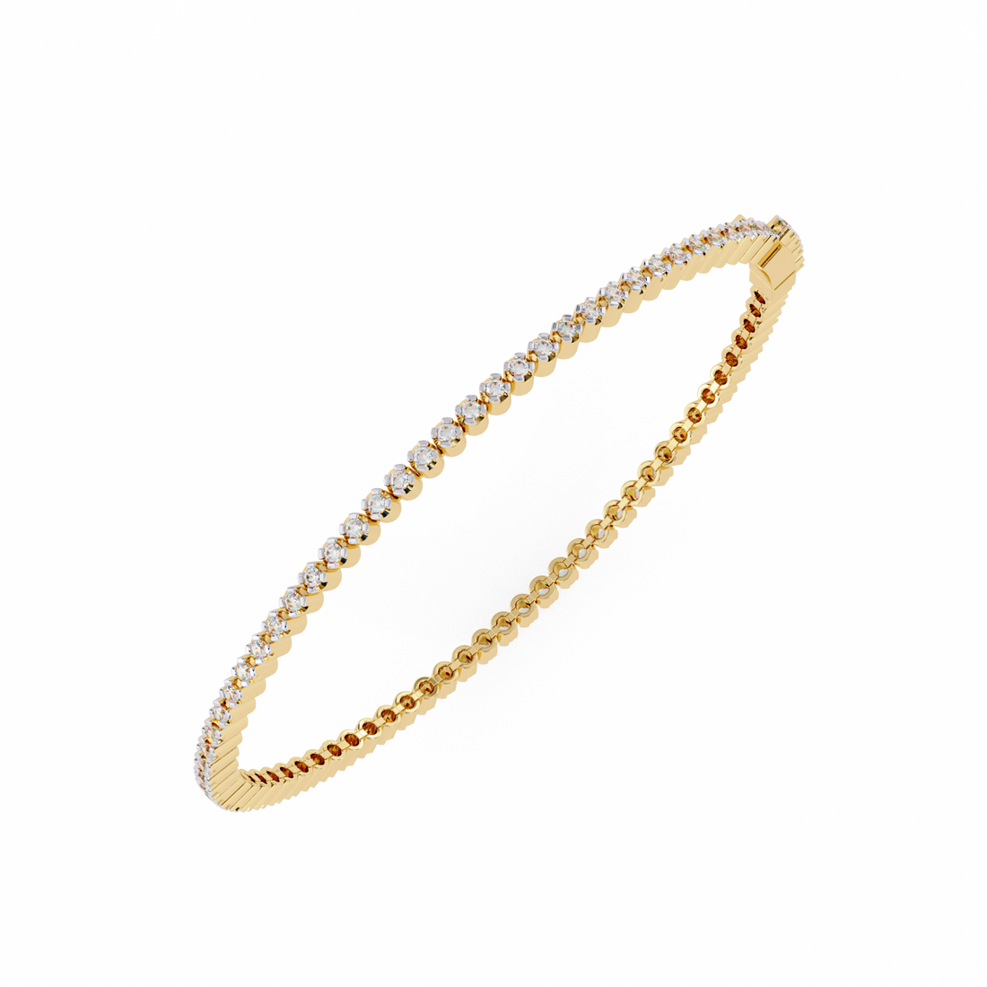 Fabulous  Bracelet With 18k Gold  Lab Grown Diamond.
