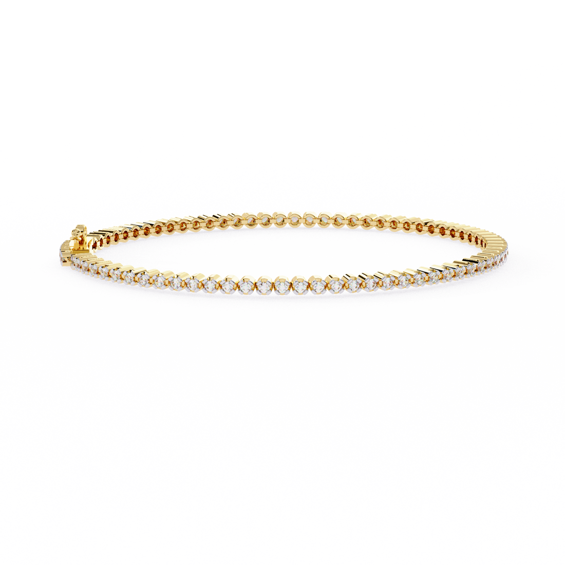 Fabulous  Bracelet With 18k Gold  Lab Grown Diamond.