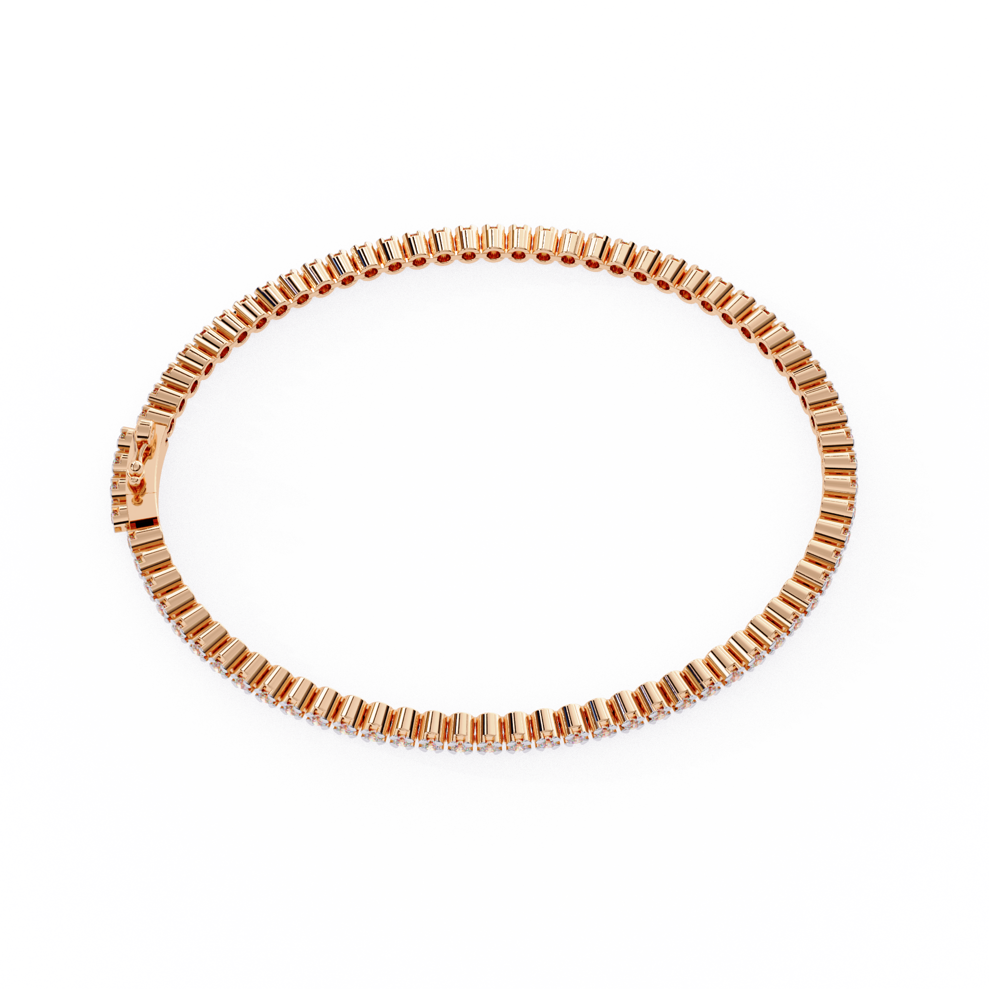 Fabulous  Bracelet With 18k Gold  Lab Grown Diamond.