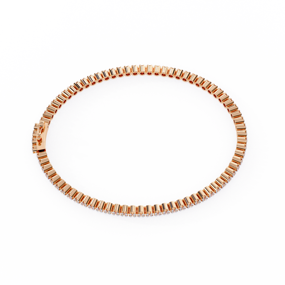 Fabulous  Bracelet With 18k Gold  Lab Grown Diamond.