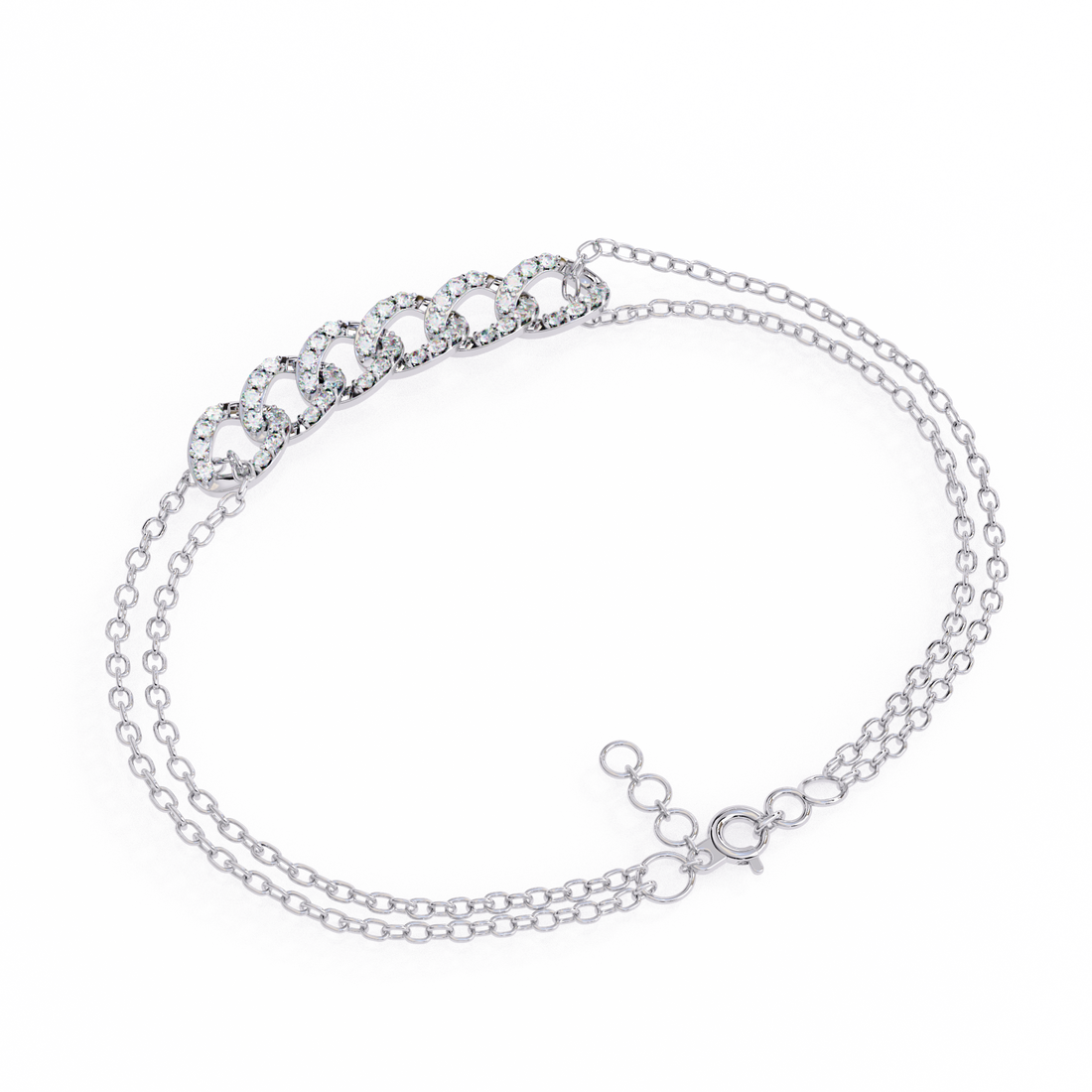 Fabulous  Bracelet With 18k Gold  Lab Grown Diamond.