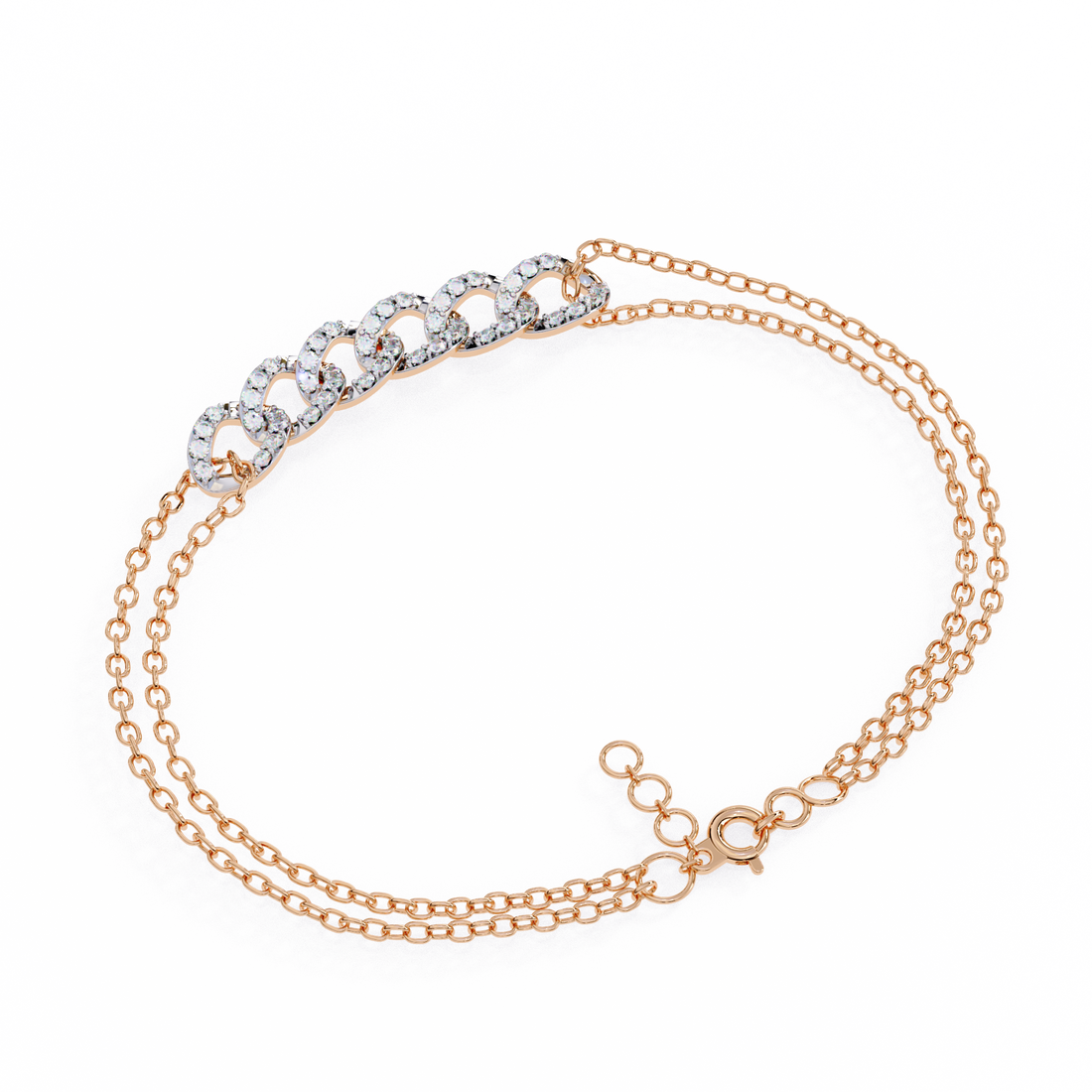 Fabulous  Bracelet With 18k Gold  Lab Grown Diamond.