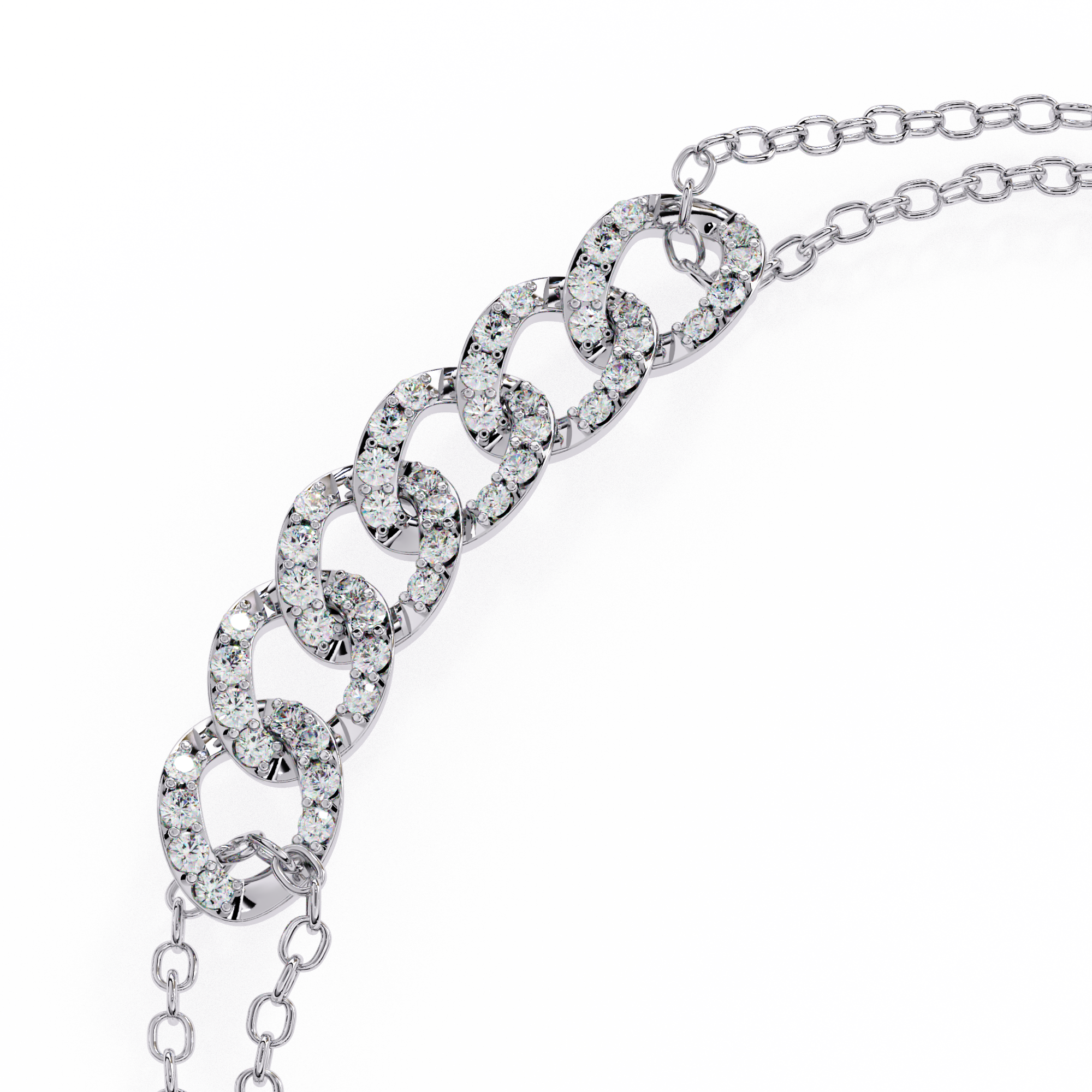 Fabulous  Bracelet With 18k Gold  Lab Grown Diamond.