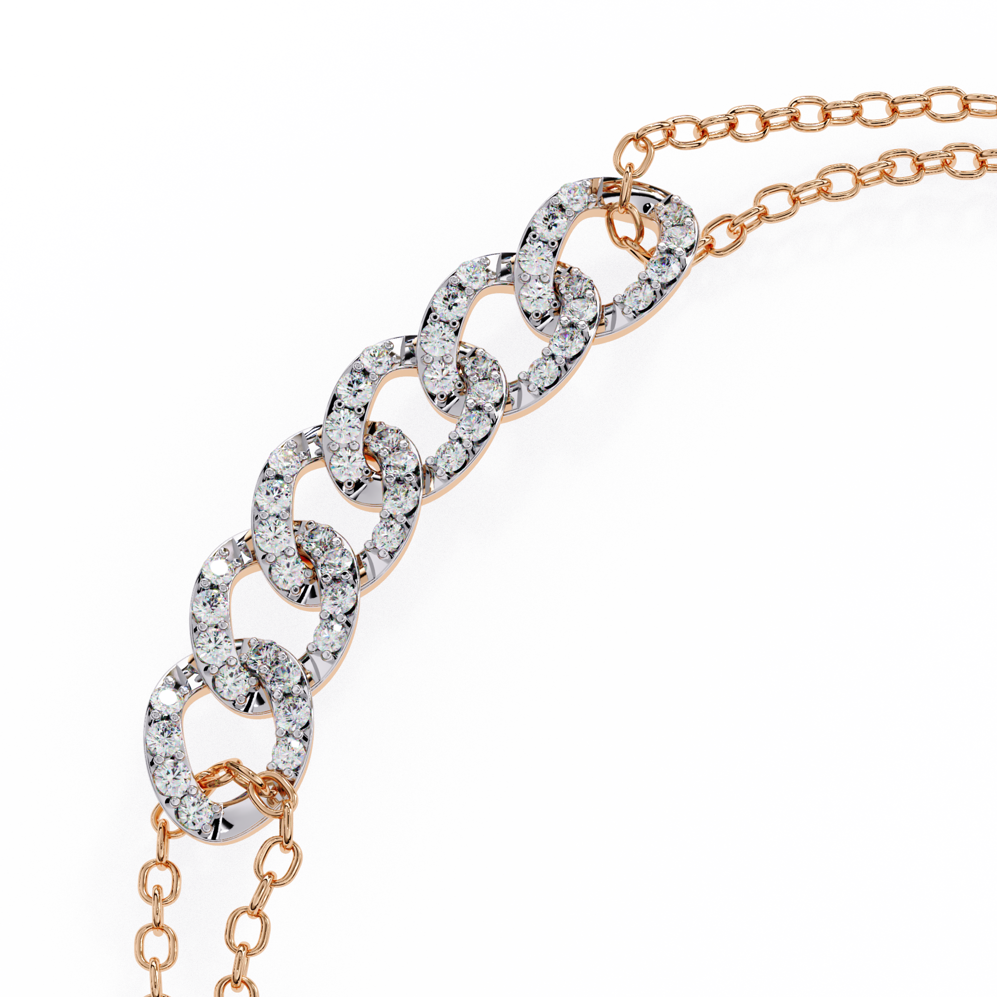 Fabulous  Bracelet With 18k Gold  Lab Grown Diamond.