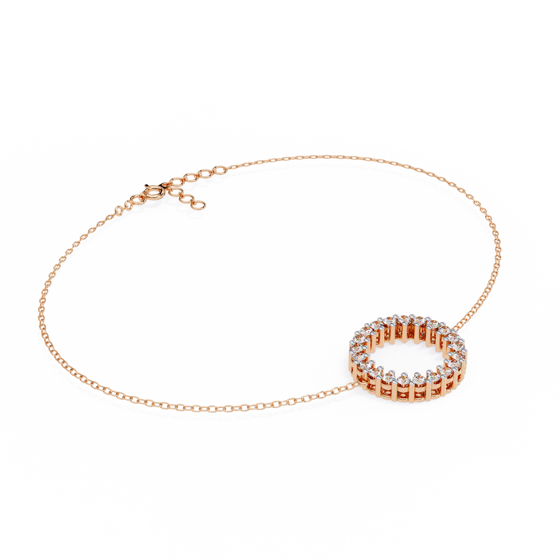 Fabulous  Bracelet With 18k Gold  Lab Grown Diamond.