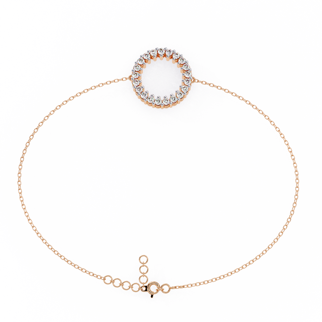 Fabulous  Bracelet With 18k Gold  Lab Grown Diamond.