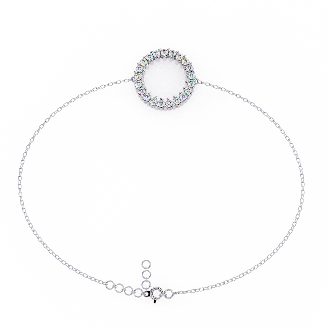 Fabulous  Bracelet With 18k Gold  Lab Grown Diamond.
