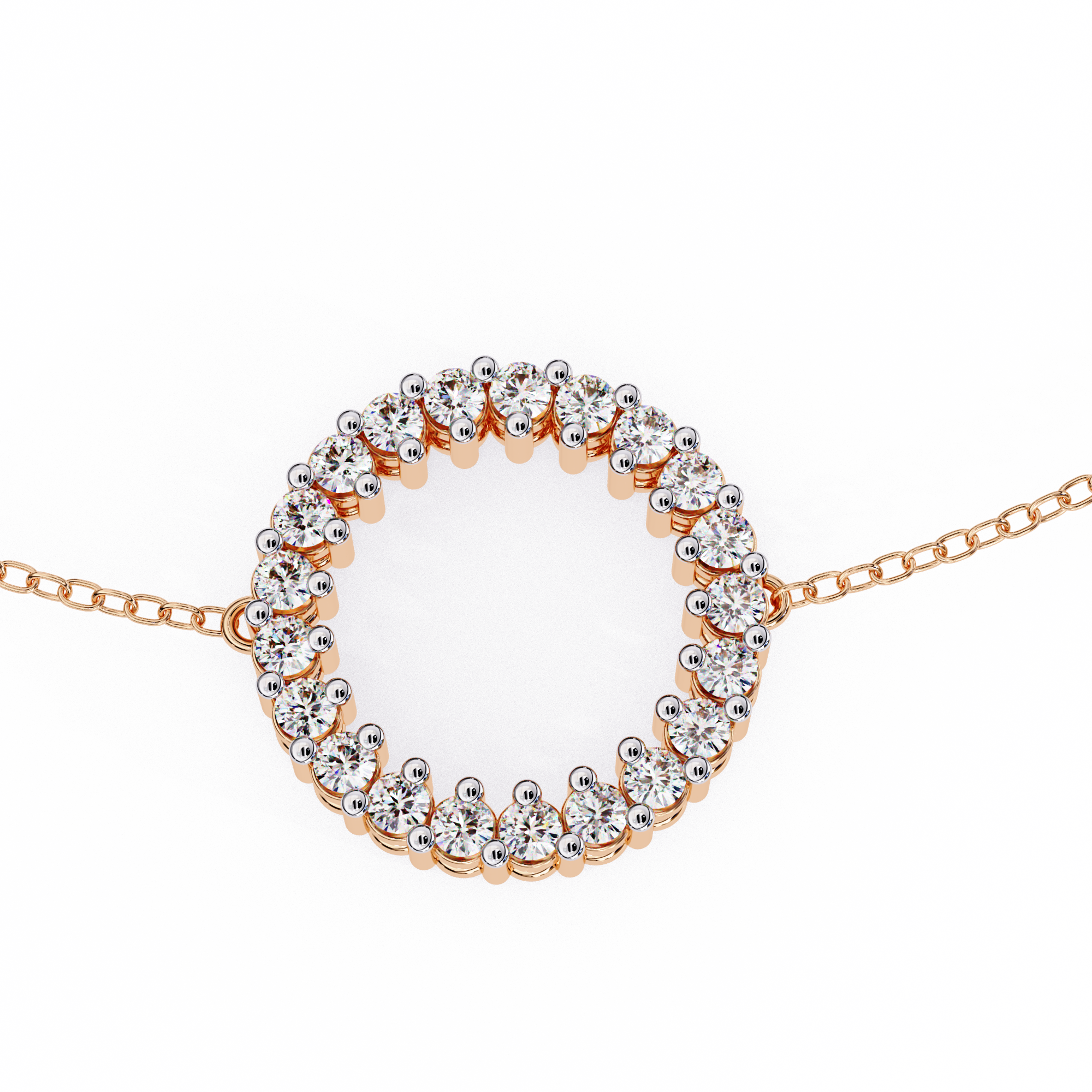 Fabulous  Bracelet With 18k Gold  Lab Grown Diamond.