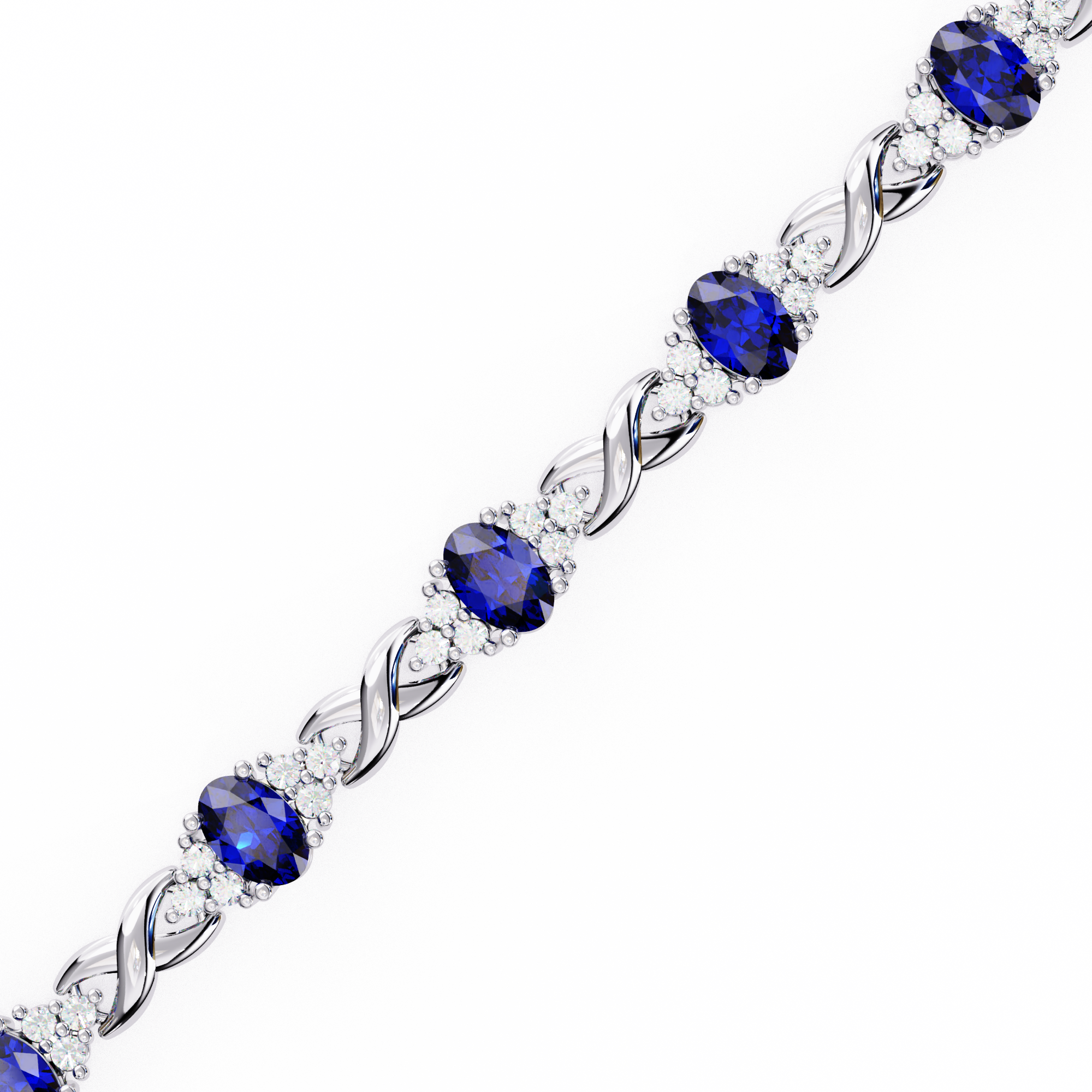 Fabulous  Bracelet With 18k Gold  Lab Grown Diamond.