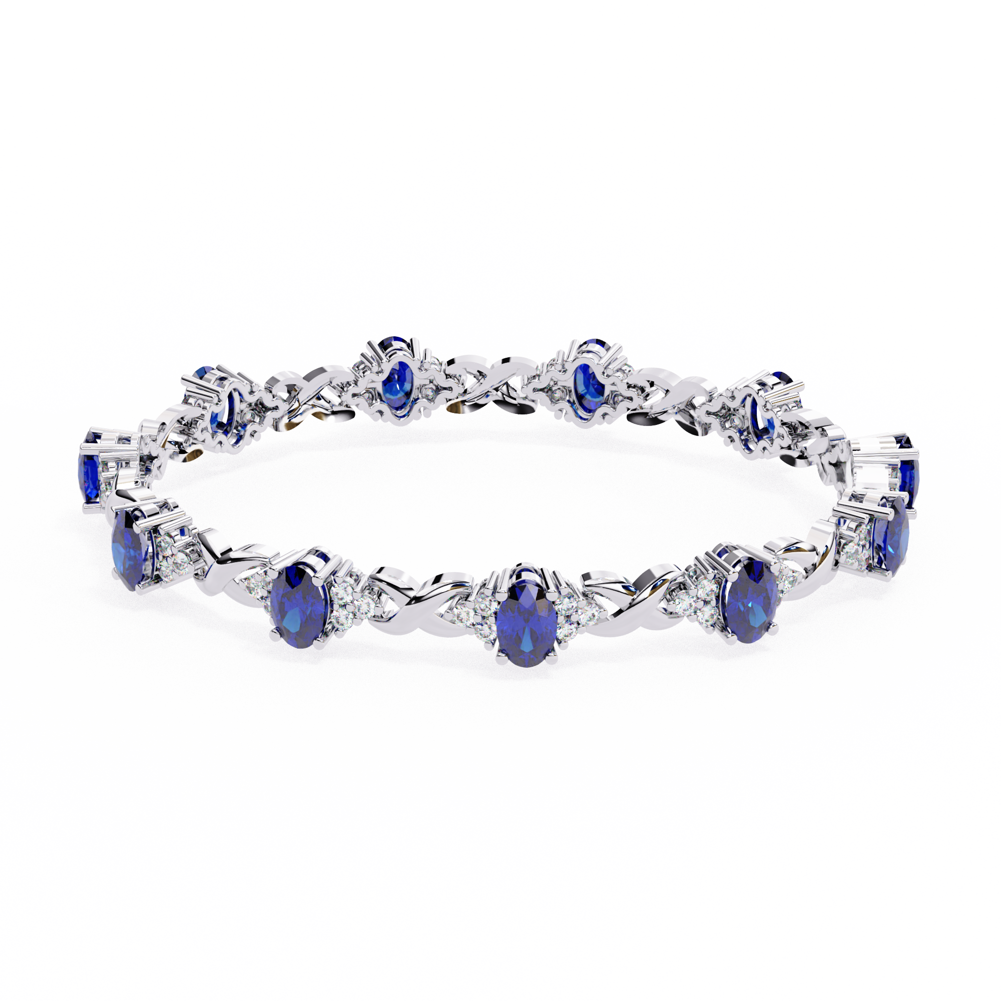 Fabulous  Bracelet With 18k Gold  Lab Grown Diamond.