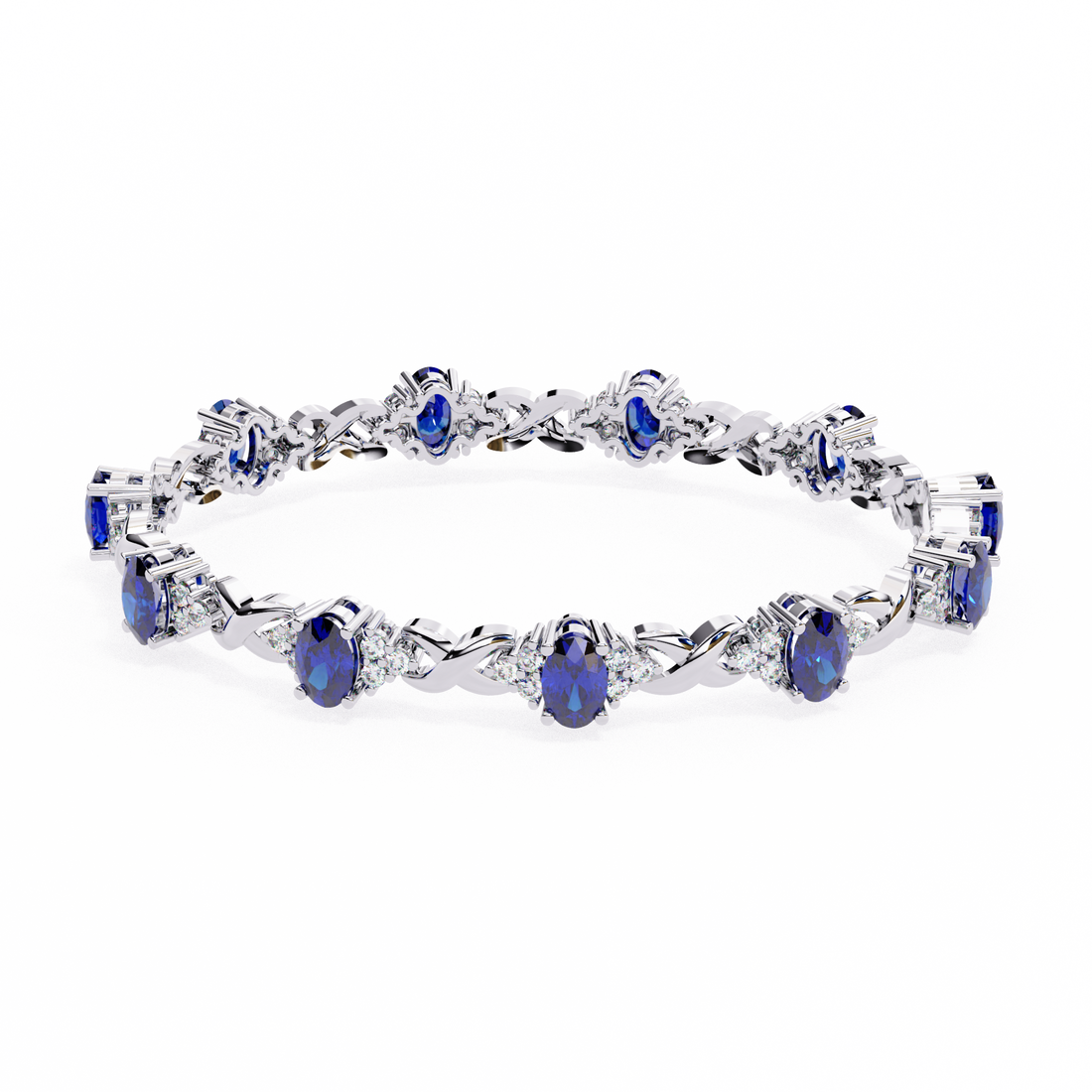 Fabulous  Bracelet With 18k Gold  Lab Grown Diamond.