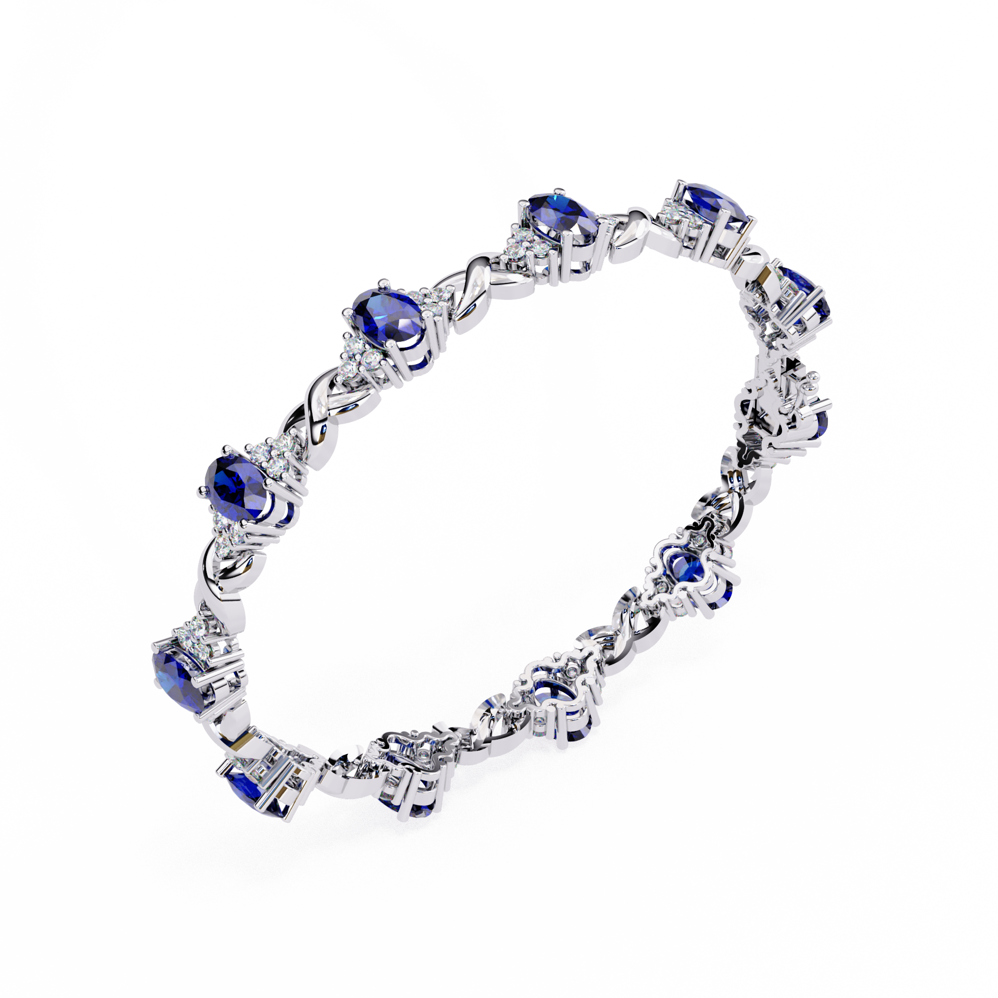 Fabulous  Bracelet With 18k Gold  Lab Grown Diamond.