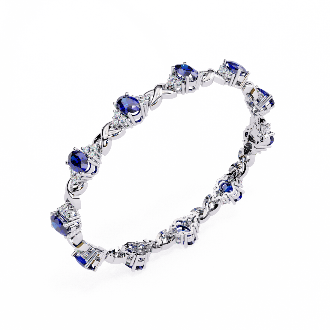 Fabulous  Bracelet With 18k Gold  Lab Grown Diamond.