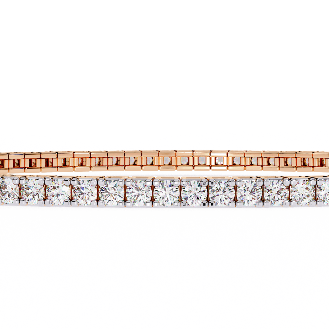 Fabulous  Bracelet With 18k Gold  Lab Grown Diamond.