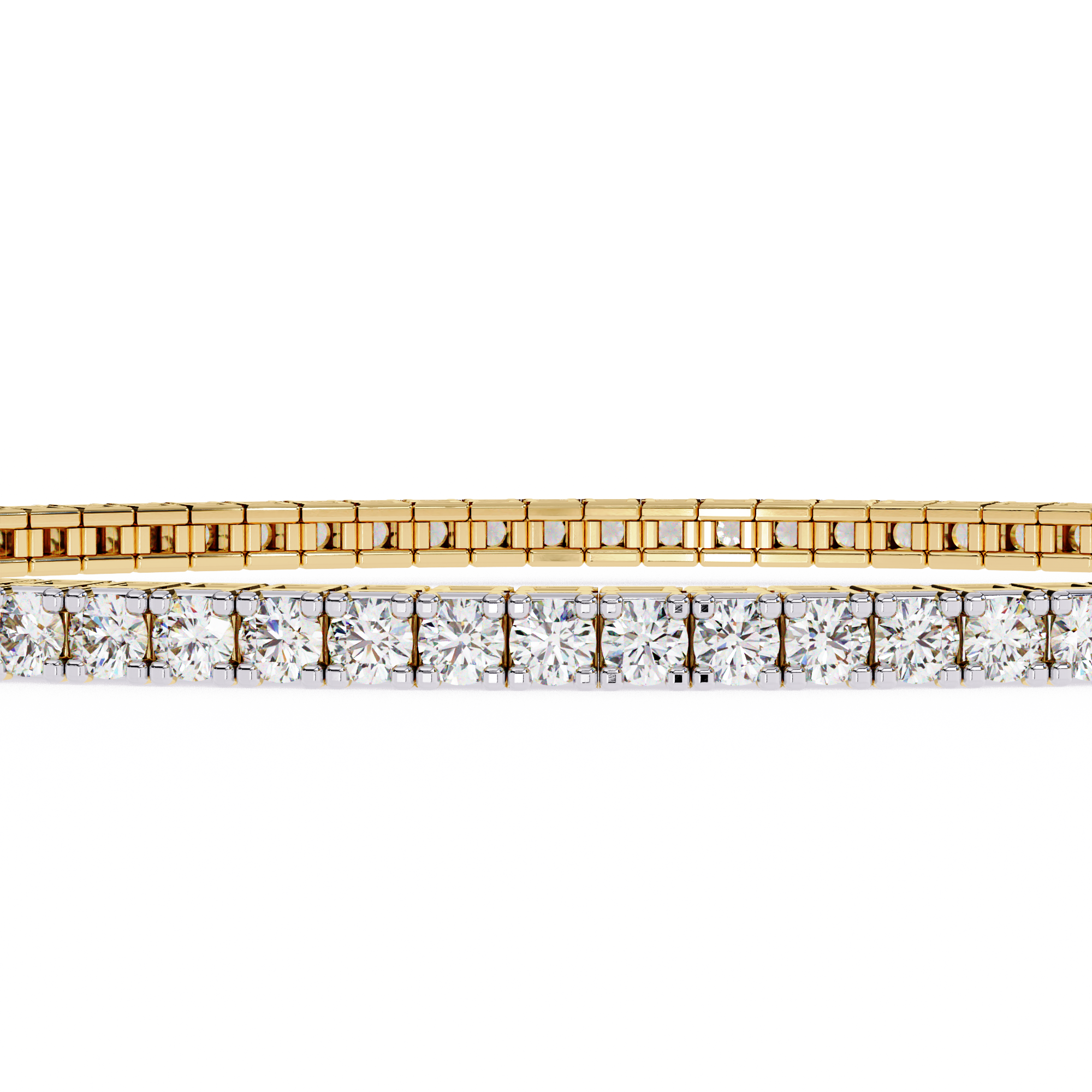 Fabulous  Bracelet With 18k Gold  Lab Grown Diamond.
