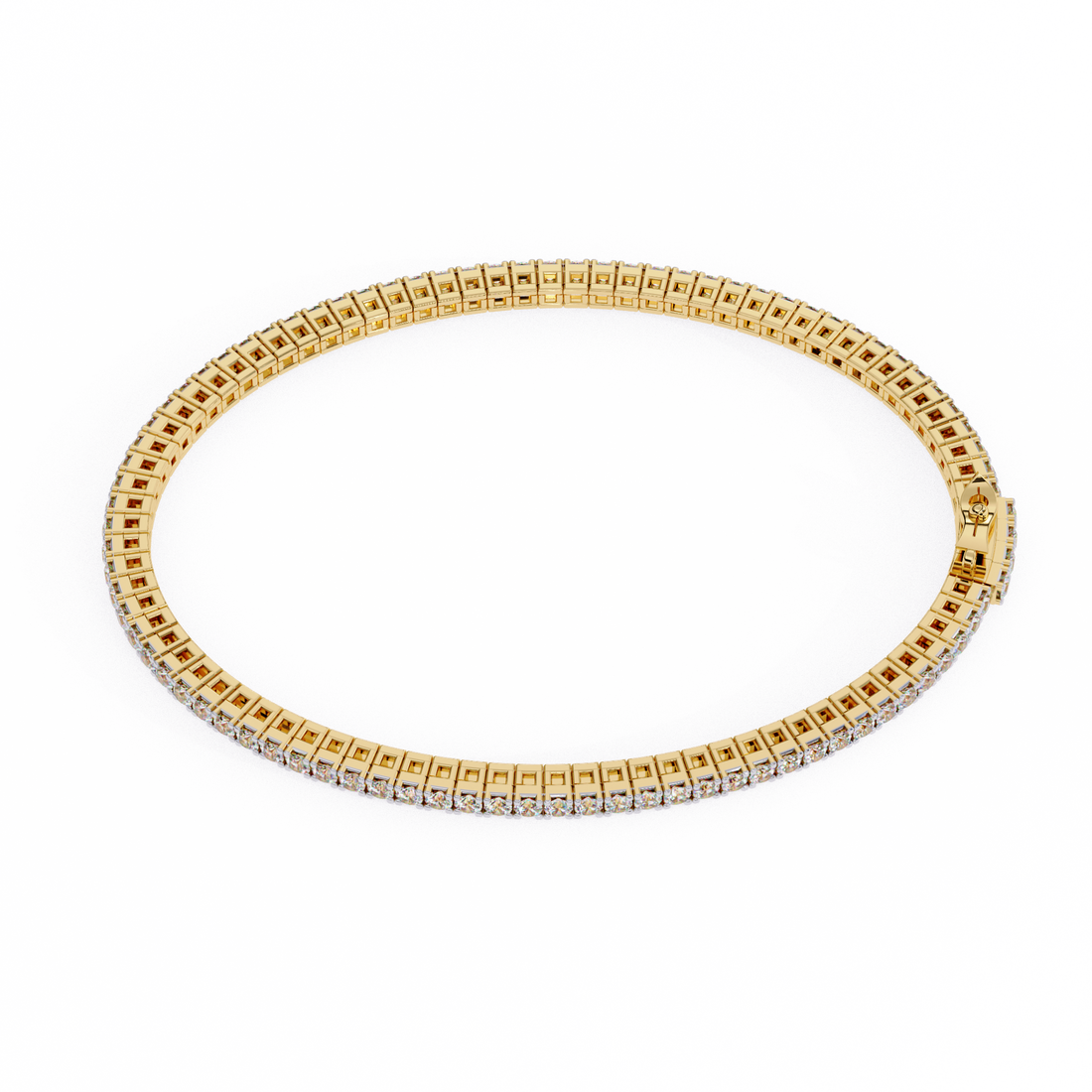 Fabulous  Bracelet With 18k Gold  Lab Grown Diamond.