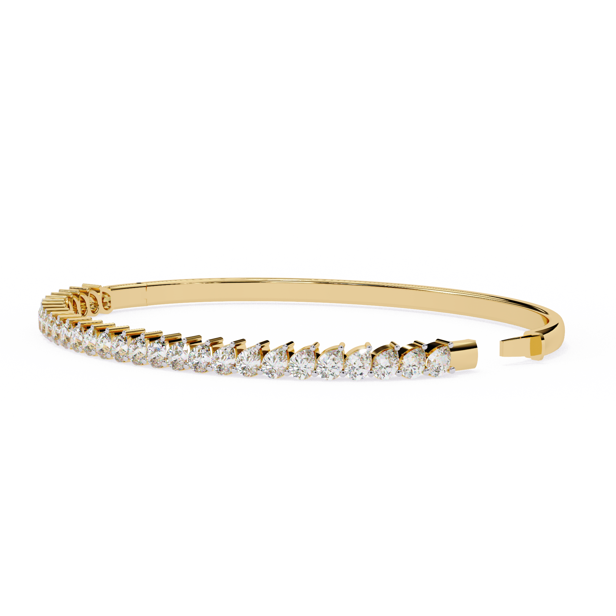 Fabulous  Bracelet With 18k Gold  Lab Grown Diamond.