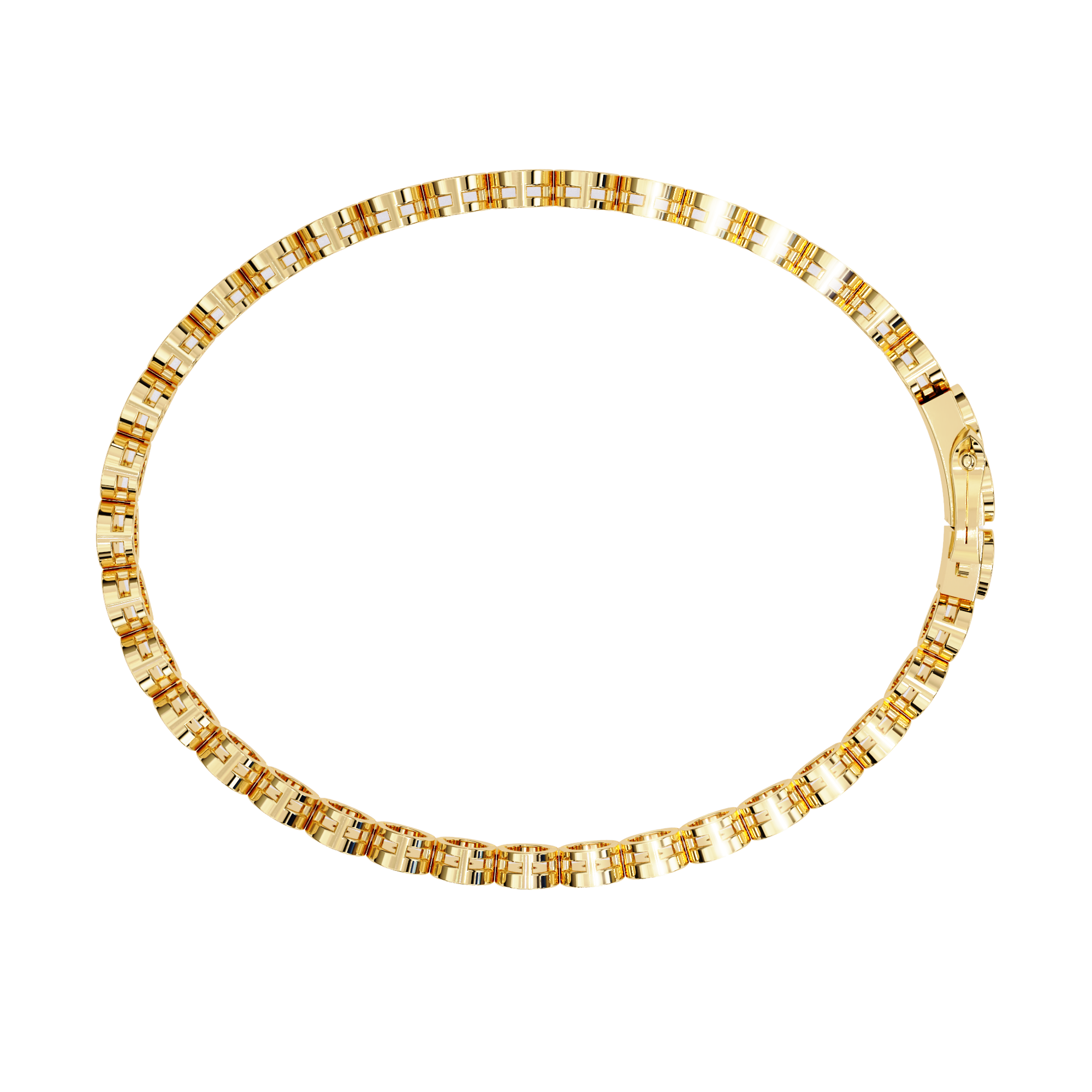 Fabulous  Bracelet With 18k Gold  Lab Grown Diamond.