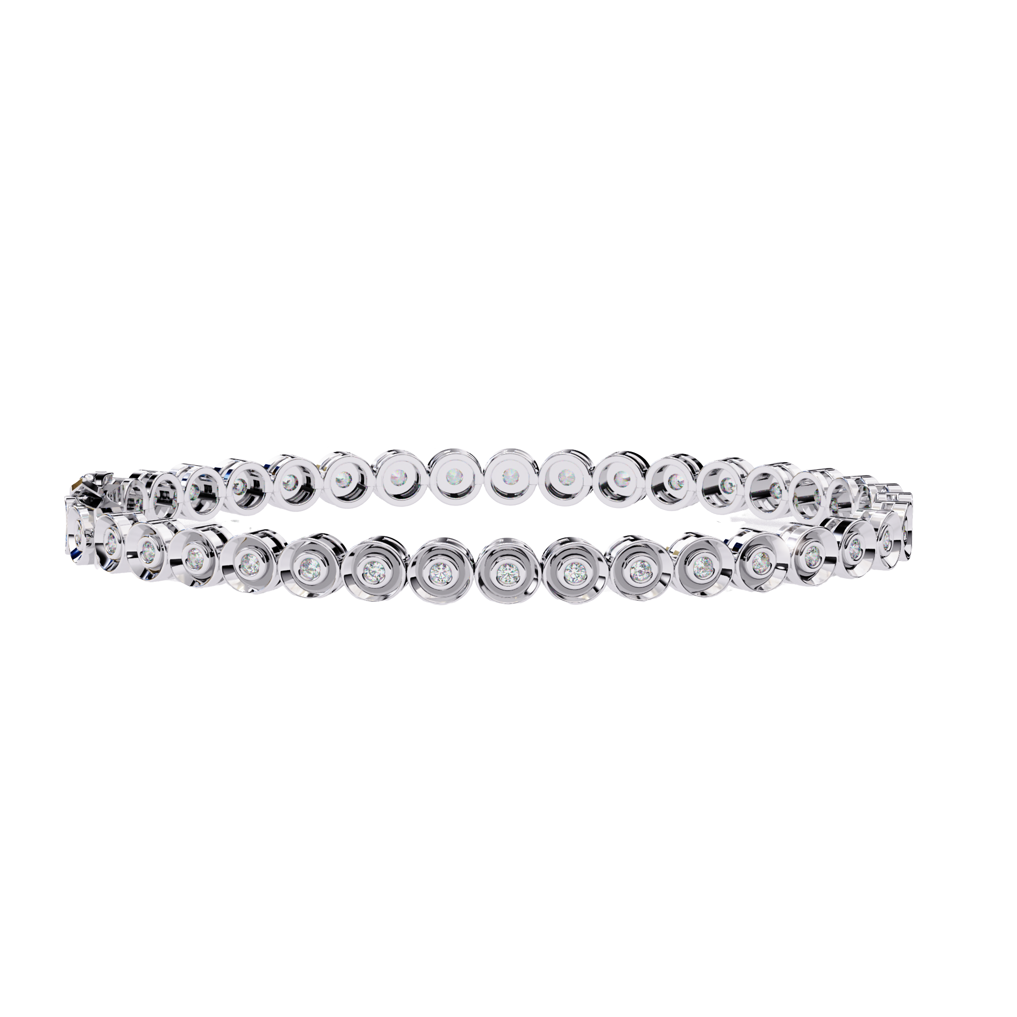 Fabulous  Bracelet With 18k Gold  Lab Grown Diamond.