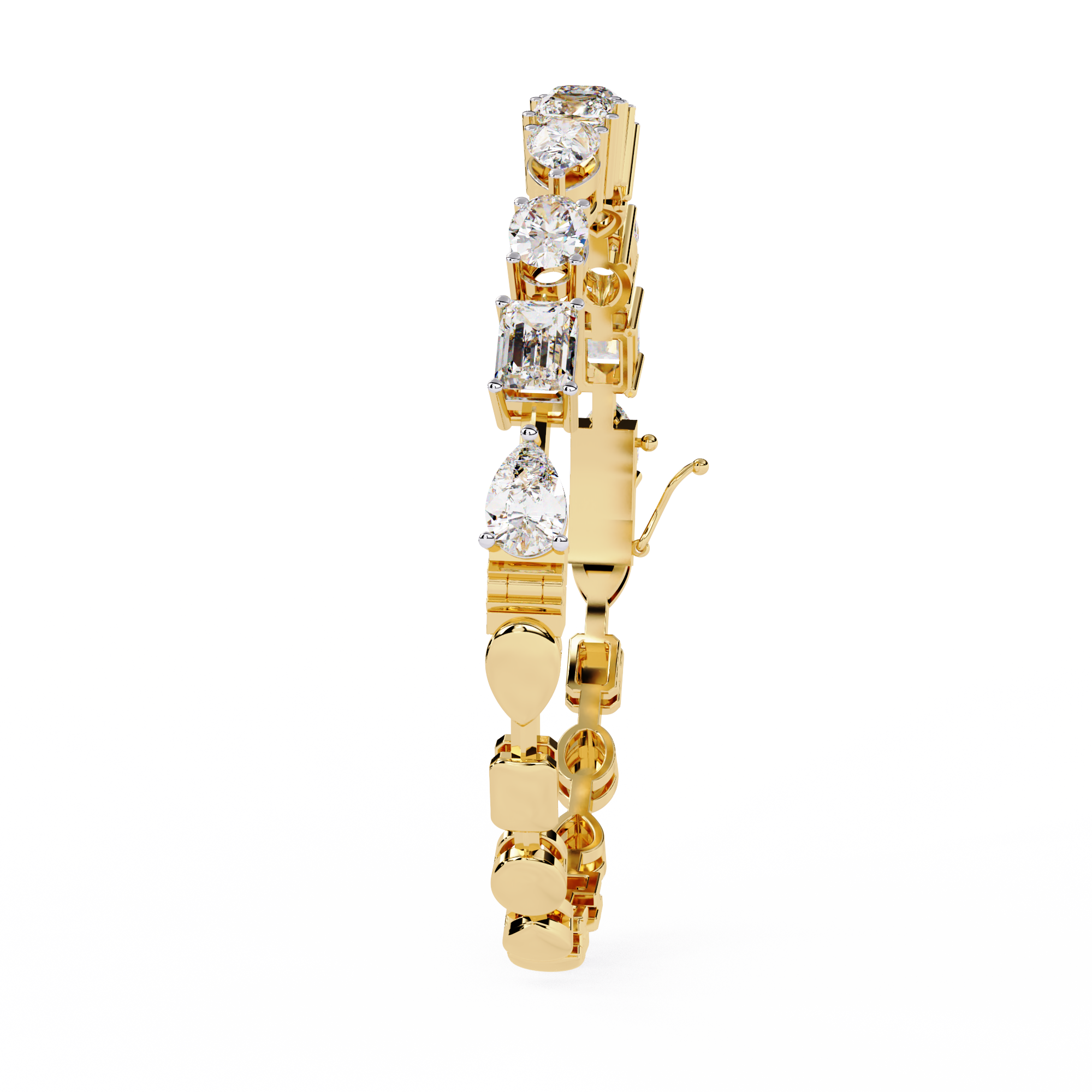 Fabulous  Bracelet With 18k Gold   Lab Grown Diamond.