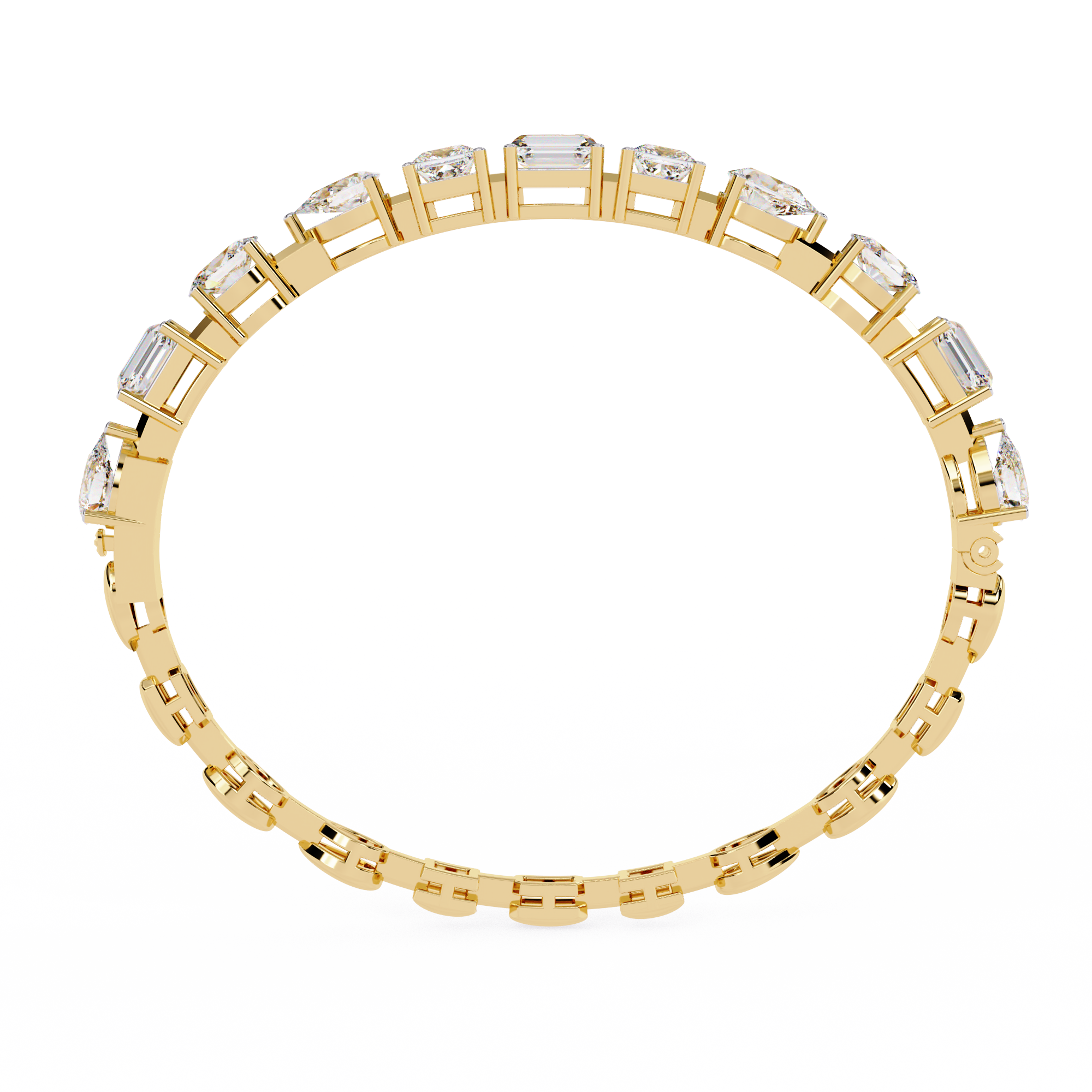 Fabulous  Bracelet With 18k Gold   Lab Grown Diamond.