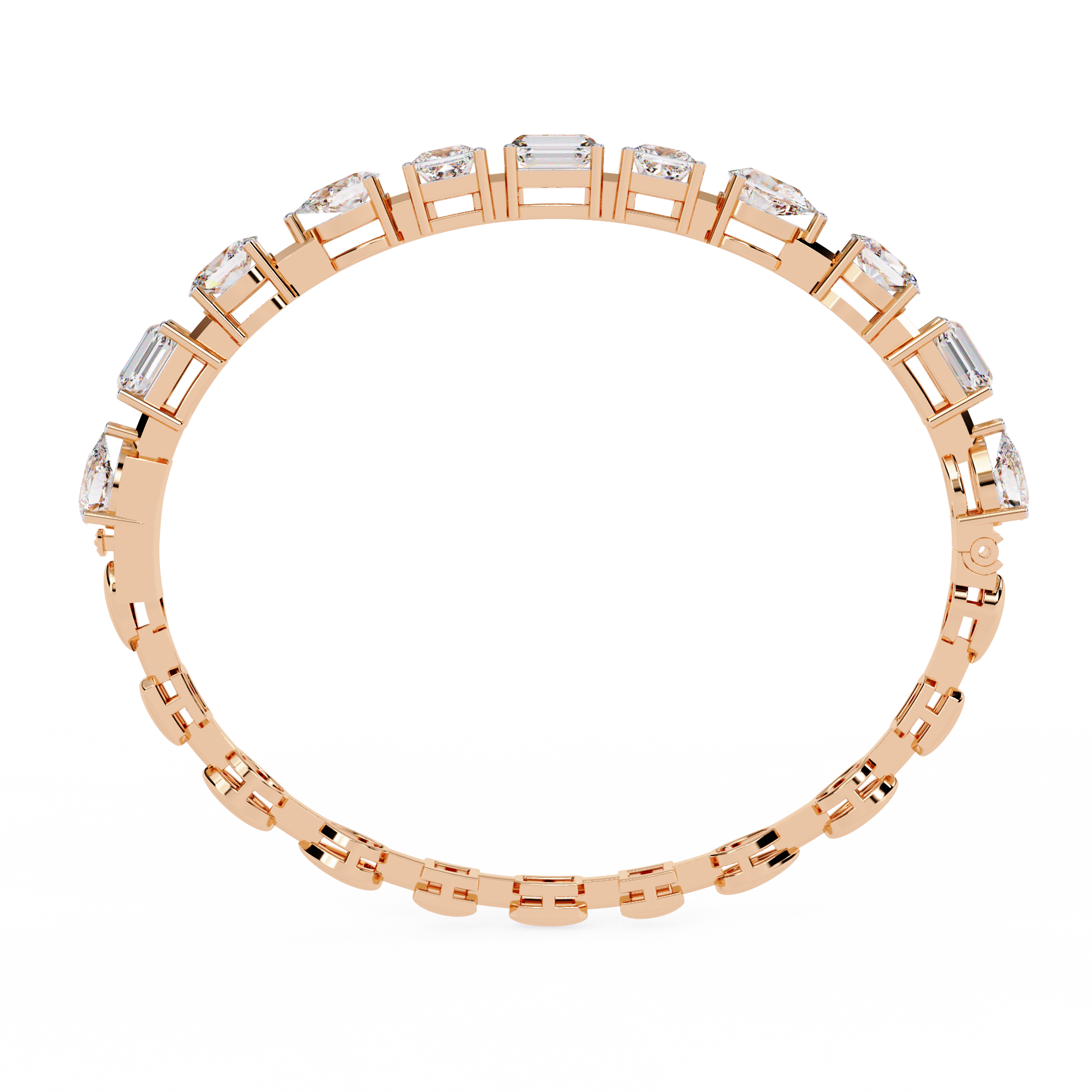 Fabulous  Bracelet With 18k Gold   Lab Grown Diamond.