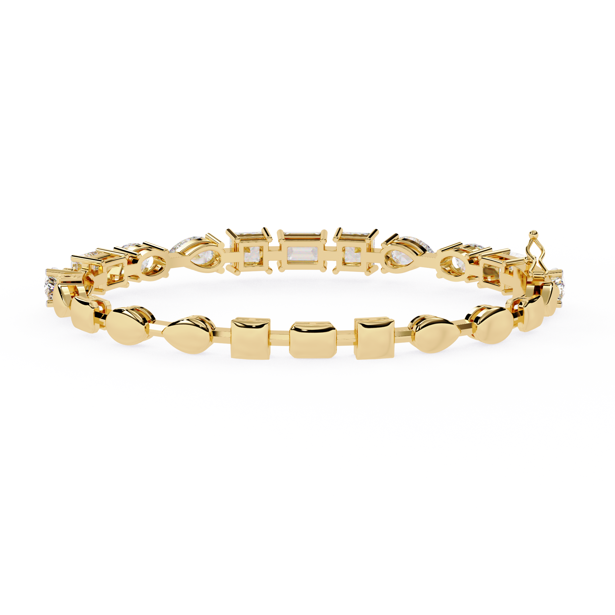 Fabulous  Bracelet With 18k Gold   Lab Grown Diamond.