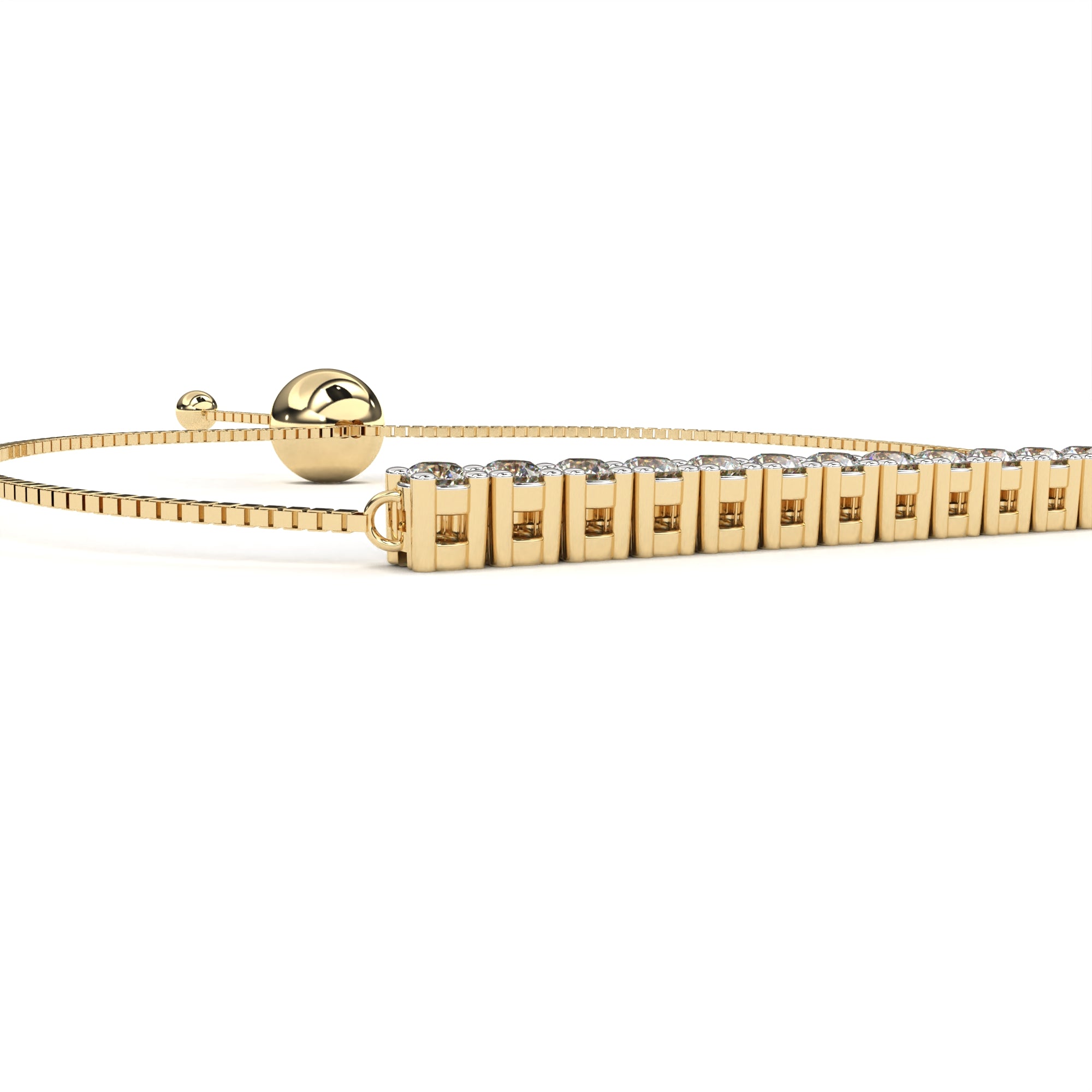 Fabulous  Bracelet With 18k Gold  Lab Grown Diamond.