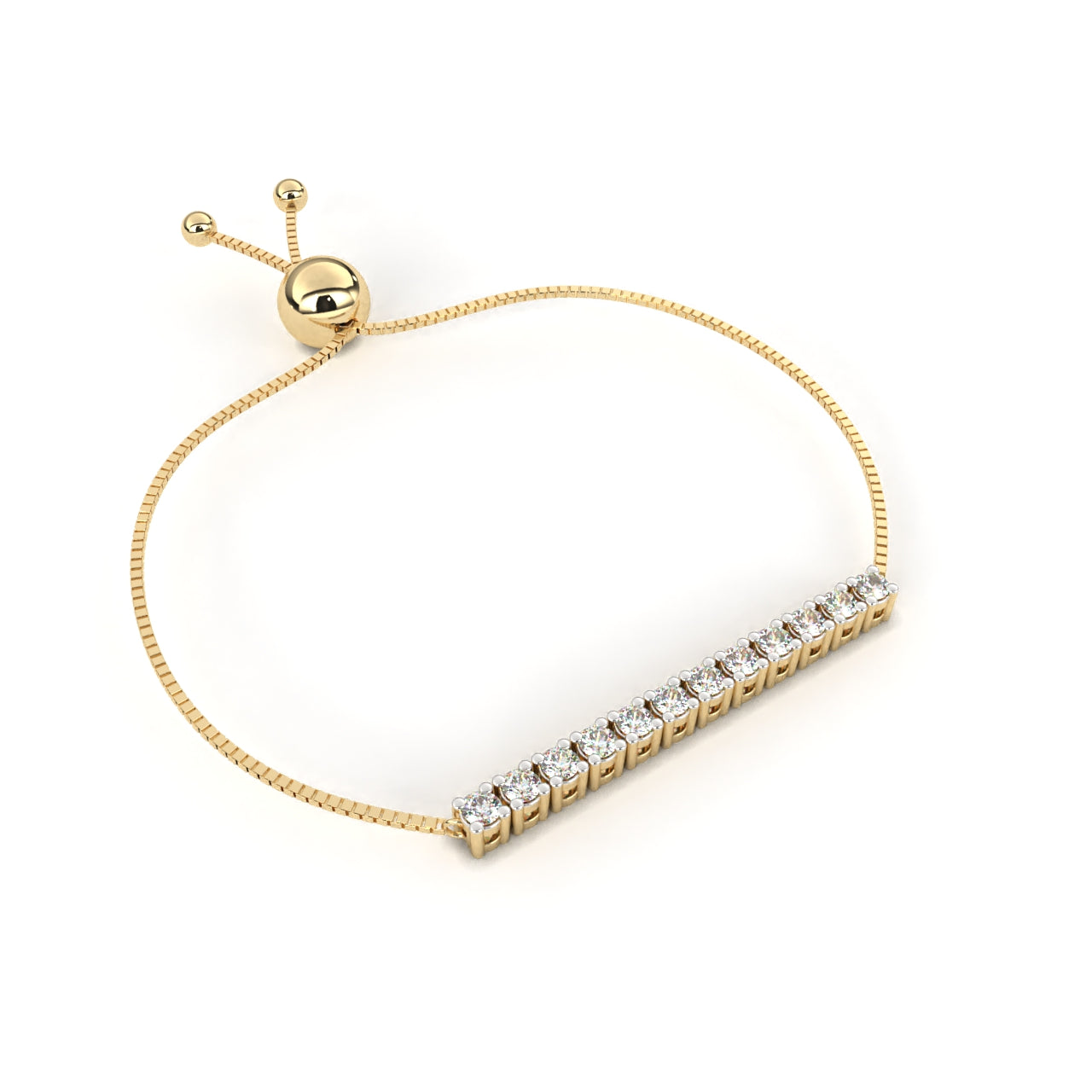 Fabulous  Bracelet With 18k Gold  Lab Grown Diamond.